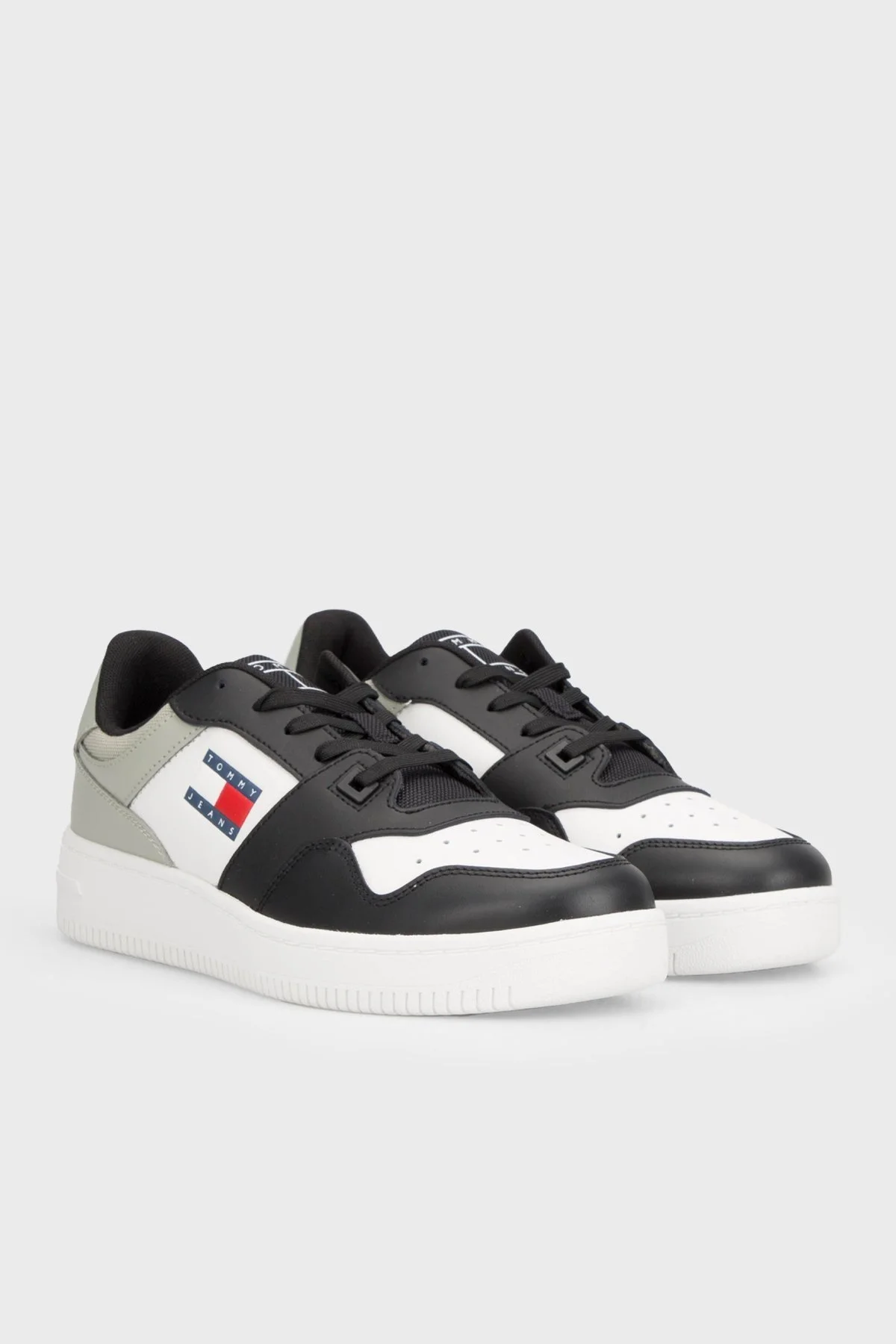 Tommy Jeans Retro Deri Sneaker Erkek Ayakkabı EM0EM01395 PMI GRİ - 3