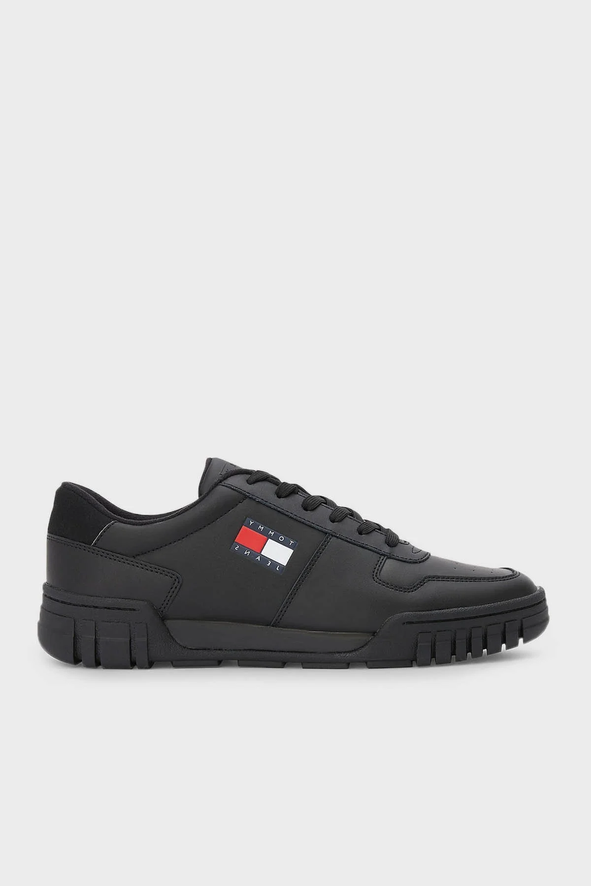 Tommy Jeans Retro Deri Spor Erkek Ayakkabı EM0EM01068 BDS SİYAH - 1