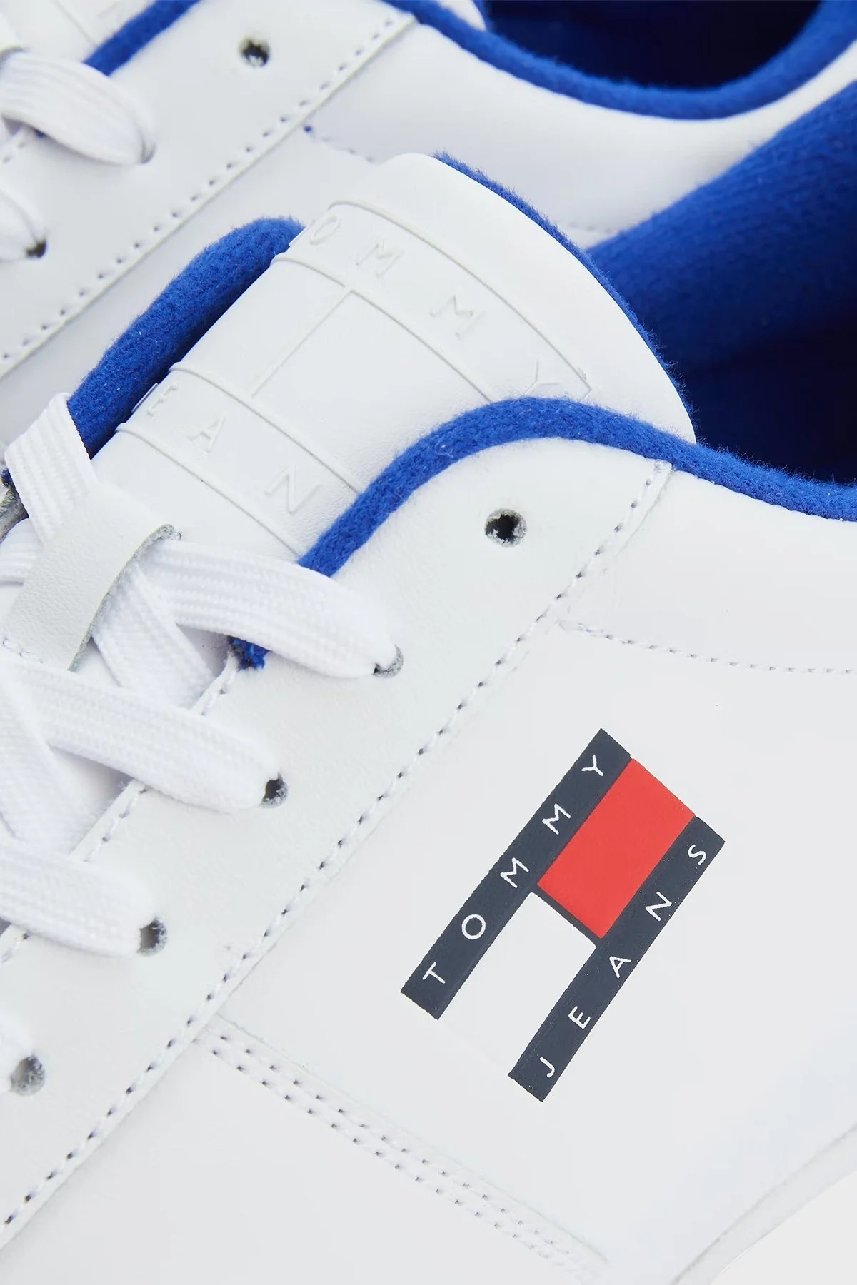 Tommy Jeans Retro Deri Spor Erkek Ayakkabı EM0EM01068 YBR BEYAZ - 4