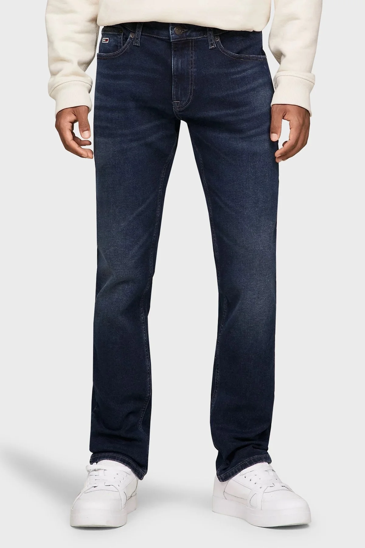 Tommy Jeans Scanton Pamuklu Slim Fit Jeans Erkek Kot Pantolon DM0DM18136 1BK LACİVERT - 1