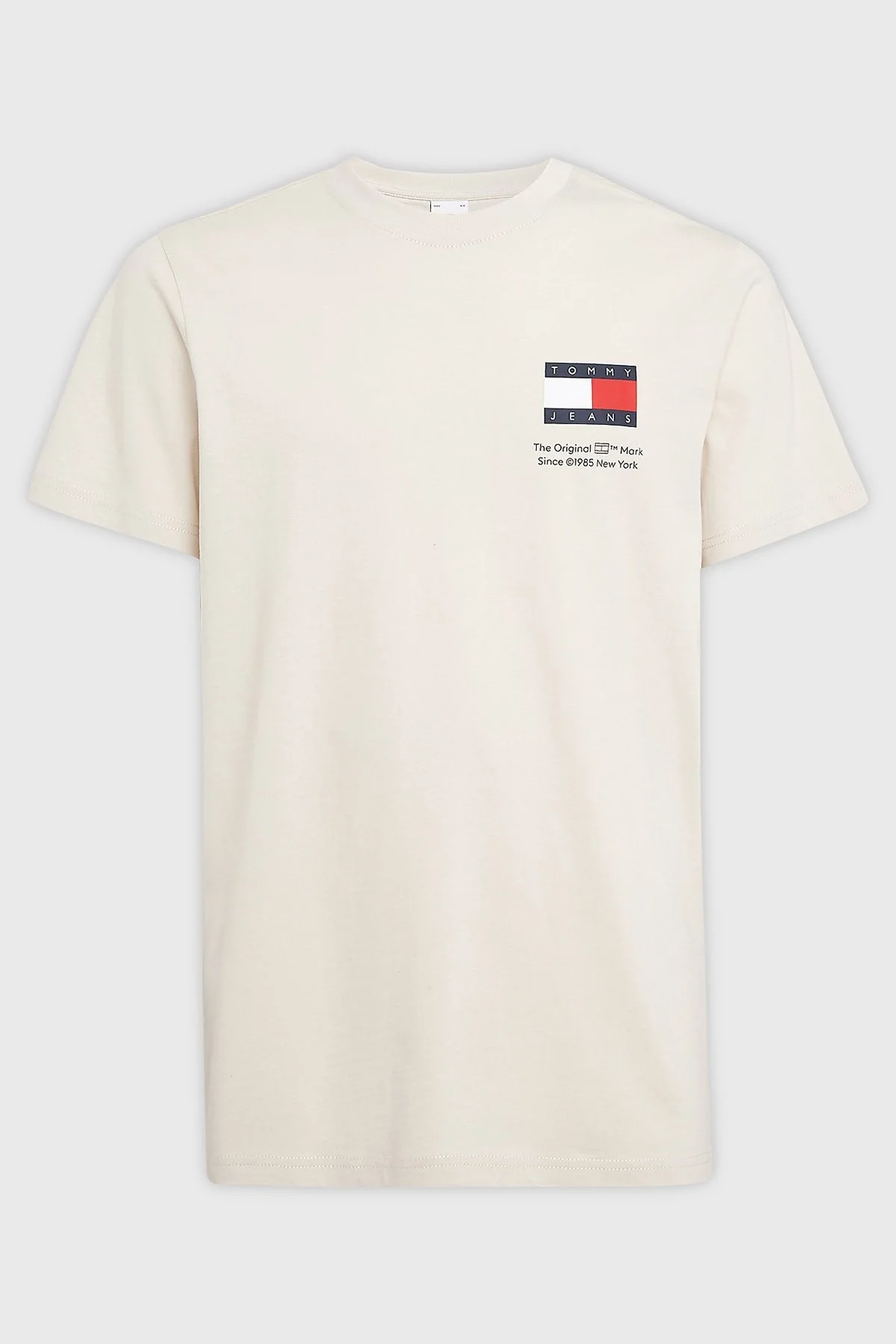 Tommy Jeans Slim Fit Bisiklet Yaka Erkek T Shirt DM0DM18263 ACG BEJ - 5