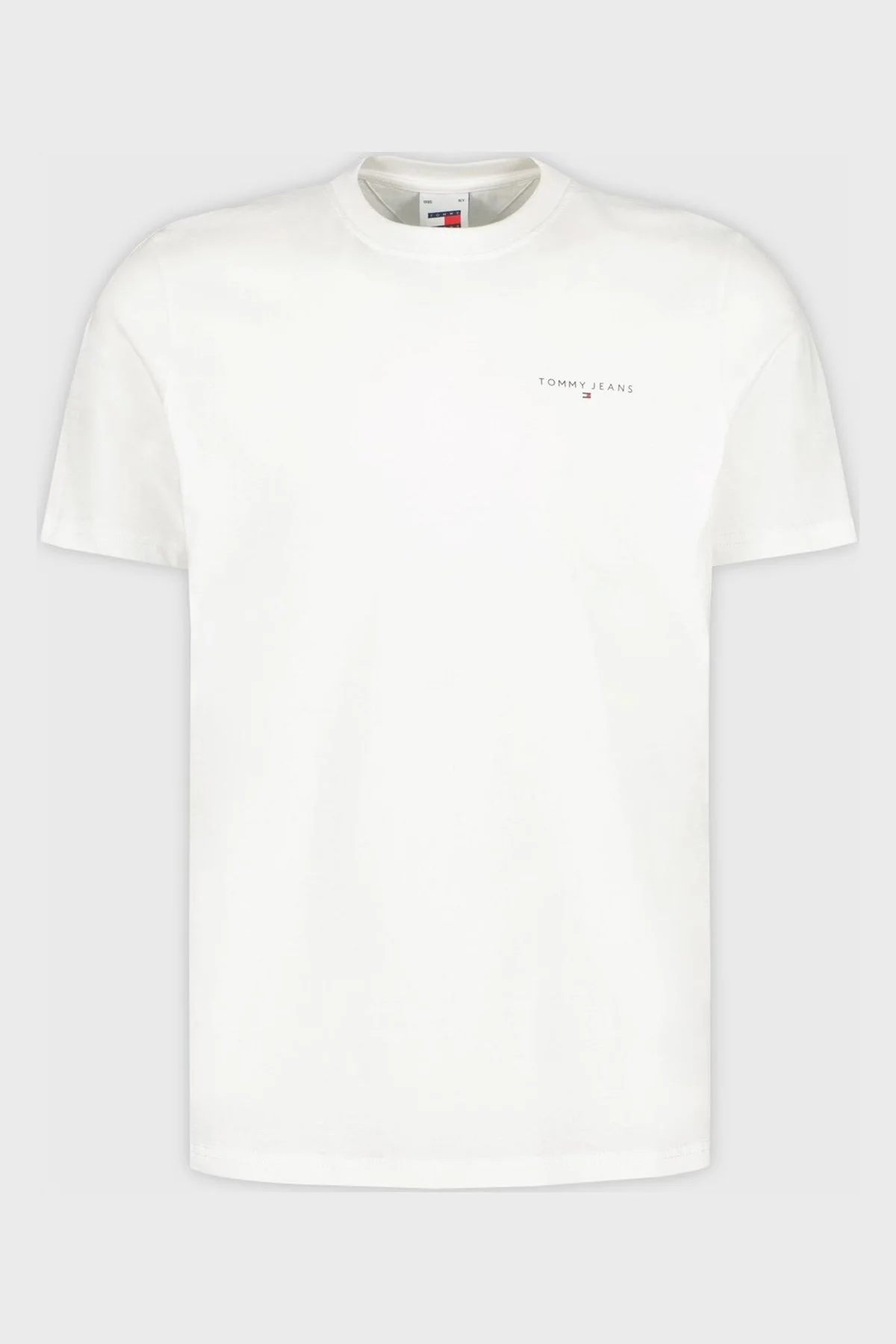 Tommy Jeans Slim Fit Bisiklet Yaka Erkek T Shirt DM0DM18555 YBR BEYAZ - 4