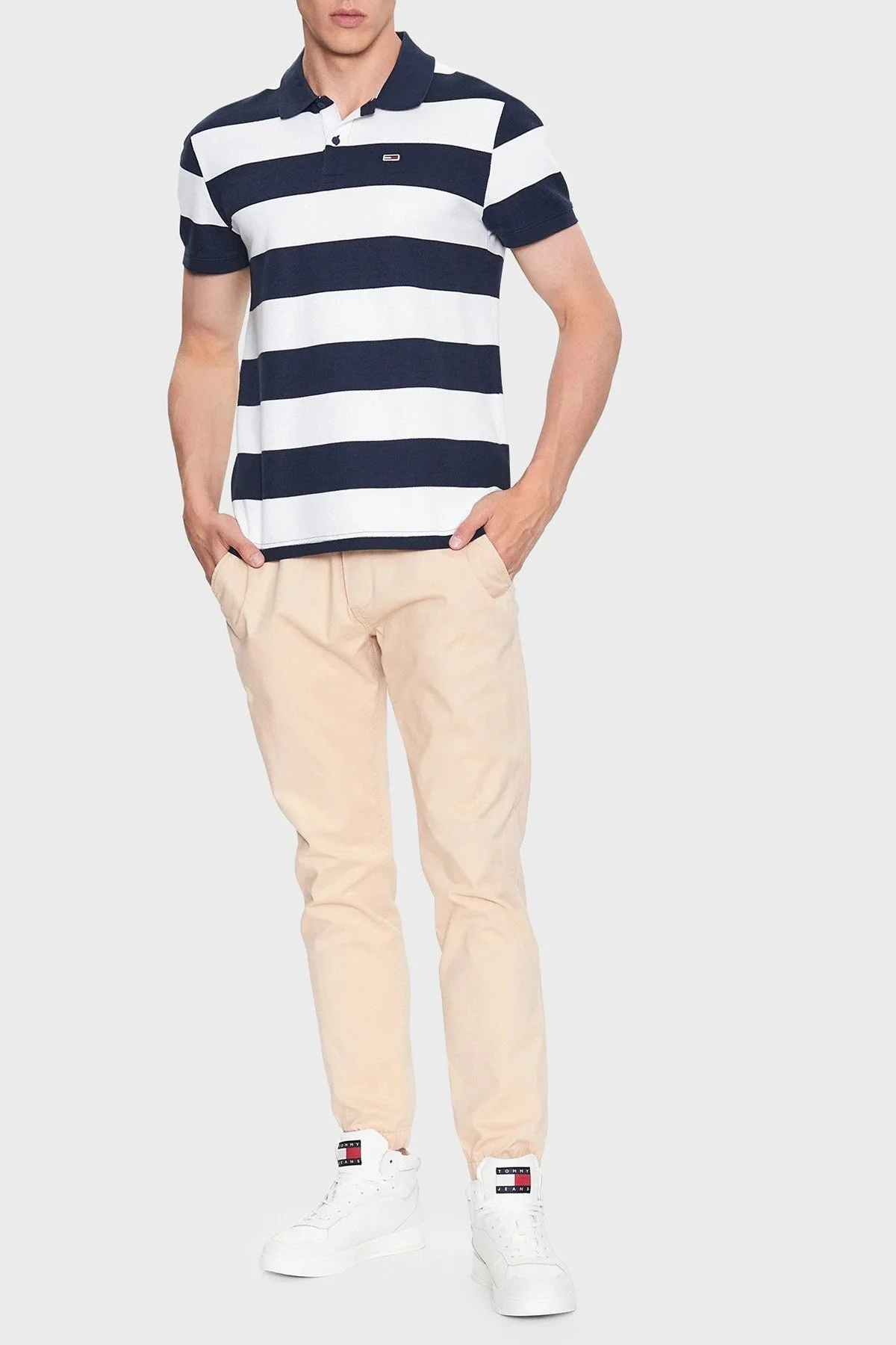 Tommy Jeans Slim Fit Jogger Erkek Eşofman Altı DM0DM16760 AB4 BEJ - 2