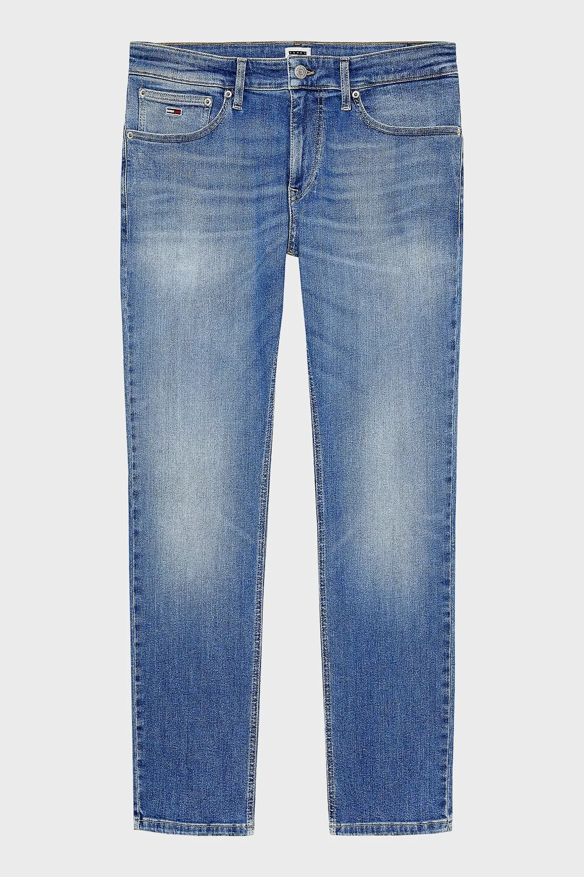 Tommy Jeans Slim Fit Pamuklu Jeans Erkek Kot Pantolon DM0DM19297 1A5 MAVİ - 10