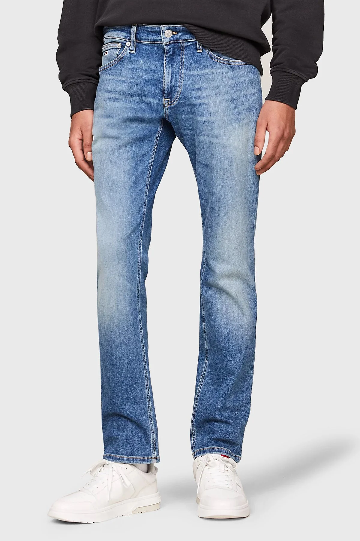Tommy Jeans Slim Fit Pamuklu Jeans Erkek Kot Pantolon DM0DM19297 1A5 MAVİ - 1