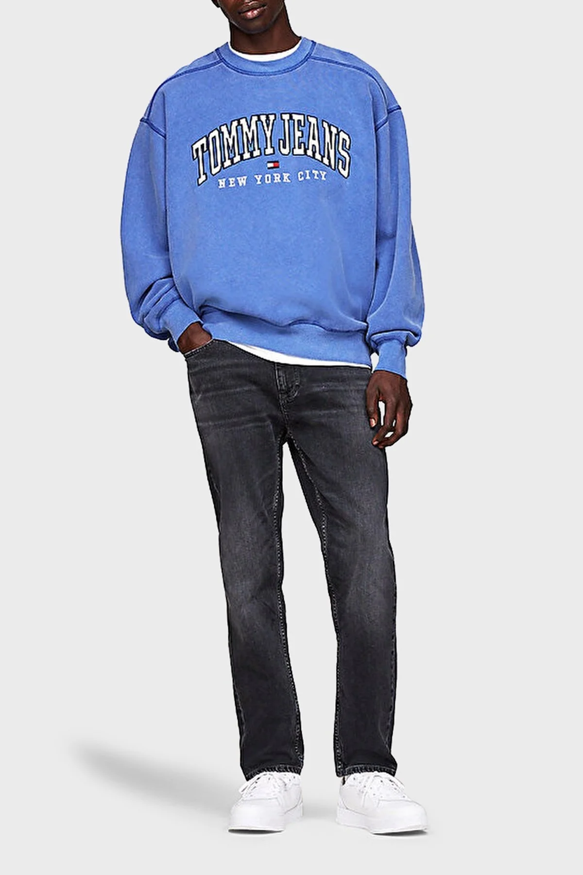 Tommy Jeans Streç Pamuklu Skinny Fit Normal Bel Düz Paça Jeans Erkek Kot Pantolon DM0DM20557 1BZ ANTRASİT - 7