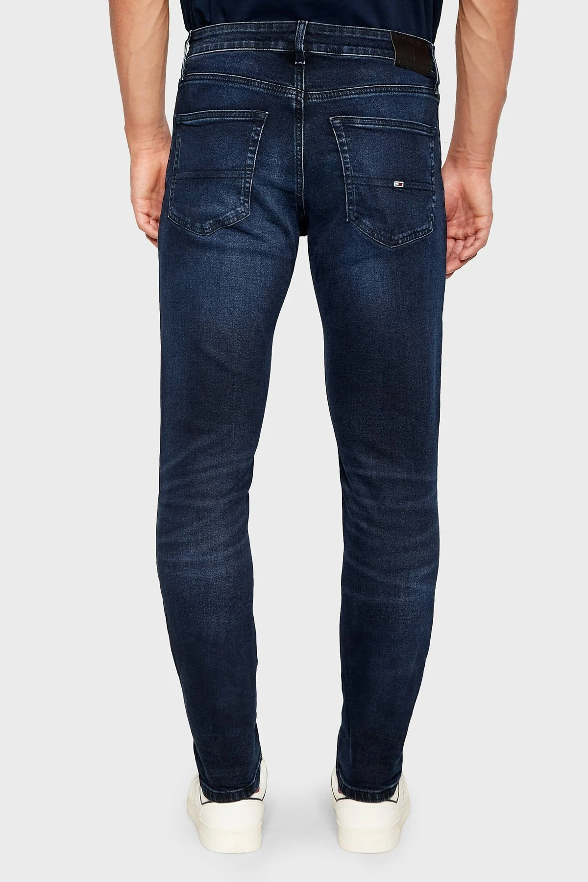 Tommy Jeans Streç Pamuklu Slim Fit Jeans Erkek Kot Pantolon DM0DM19296 1BK LACİVERT - 2