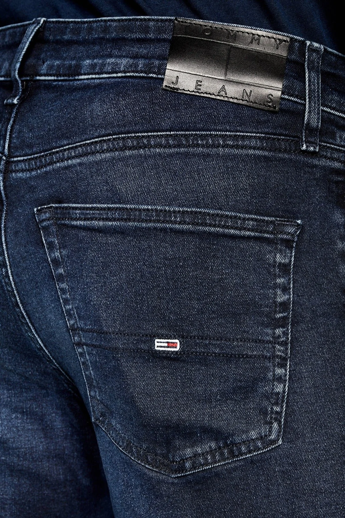 Tommy Jeans Streç Pamuklu Slim Fit Jeans Erkek Kot Pantolon DM0DM19296 1BK LACİVERT - 4