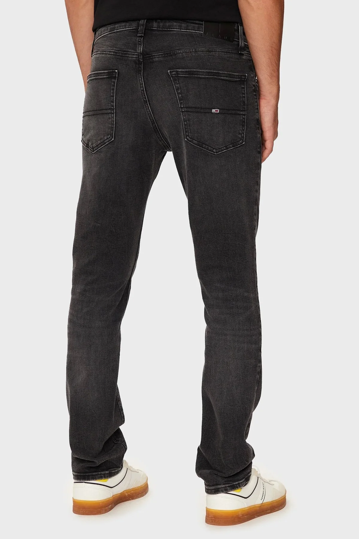 Tommy Jeans Streç Pamuklu Slim Fit Normal Bel Boru Paça Jeans Erkek Kot Pantolon DM0DM20384 1BZ SİYAH - 5