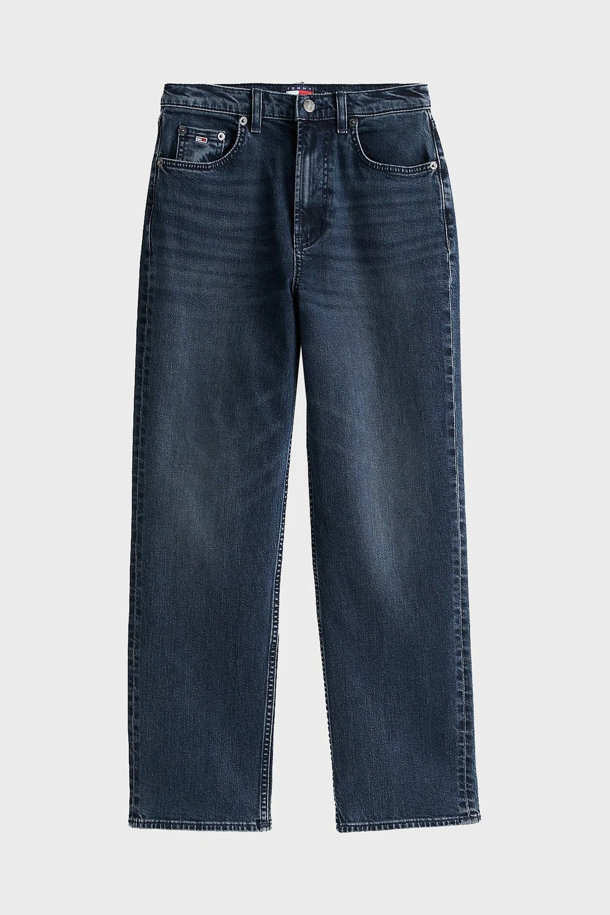 Tommy Jeans Streç Pamuklu Slim Straight Yüksek Bel Düz Paça Jeans Bayan Kot Pantolon DW0DW20451 1BJ MAVİ - 6