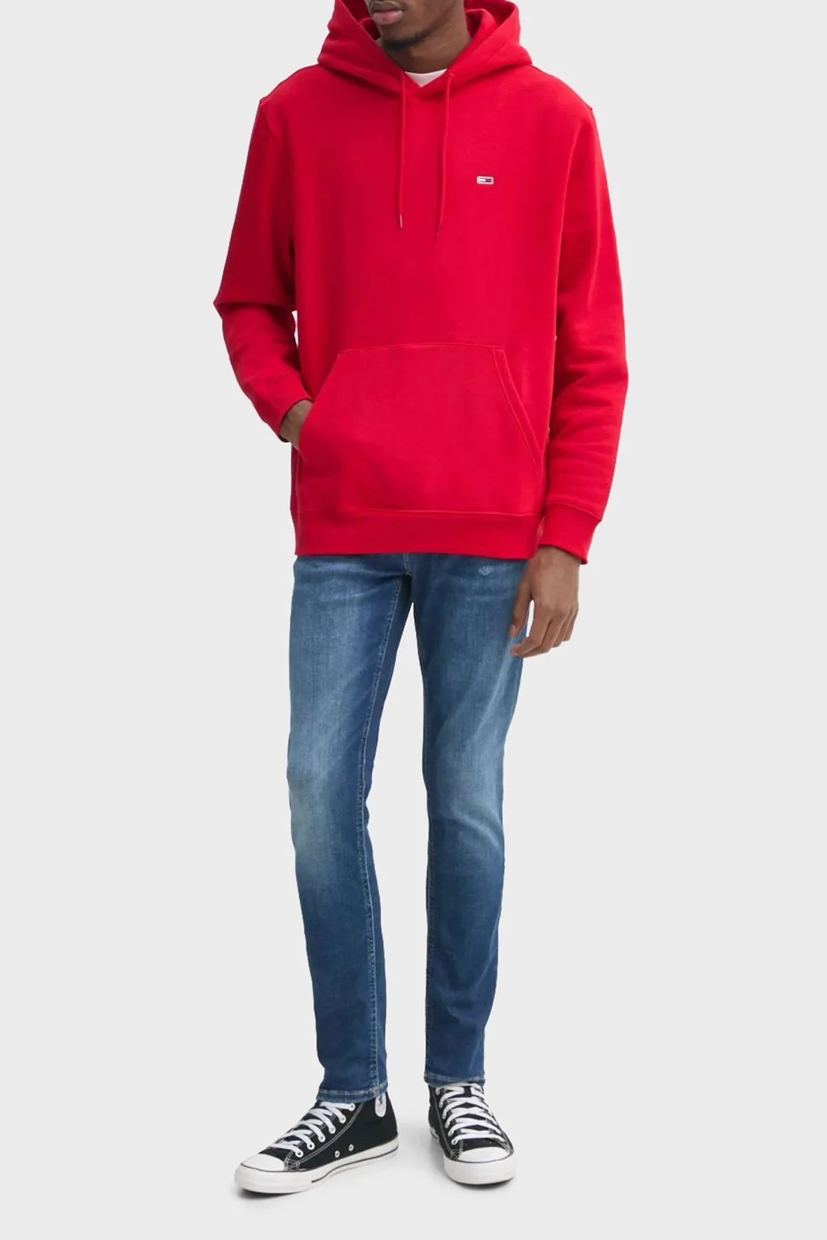 Tommy Jeans Streç Pamuklu Straight Fit Yüksek Bel Düz Paça Jeans Erkek Kot Pantolon DM0DM20570 1BK MAVİ - 6