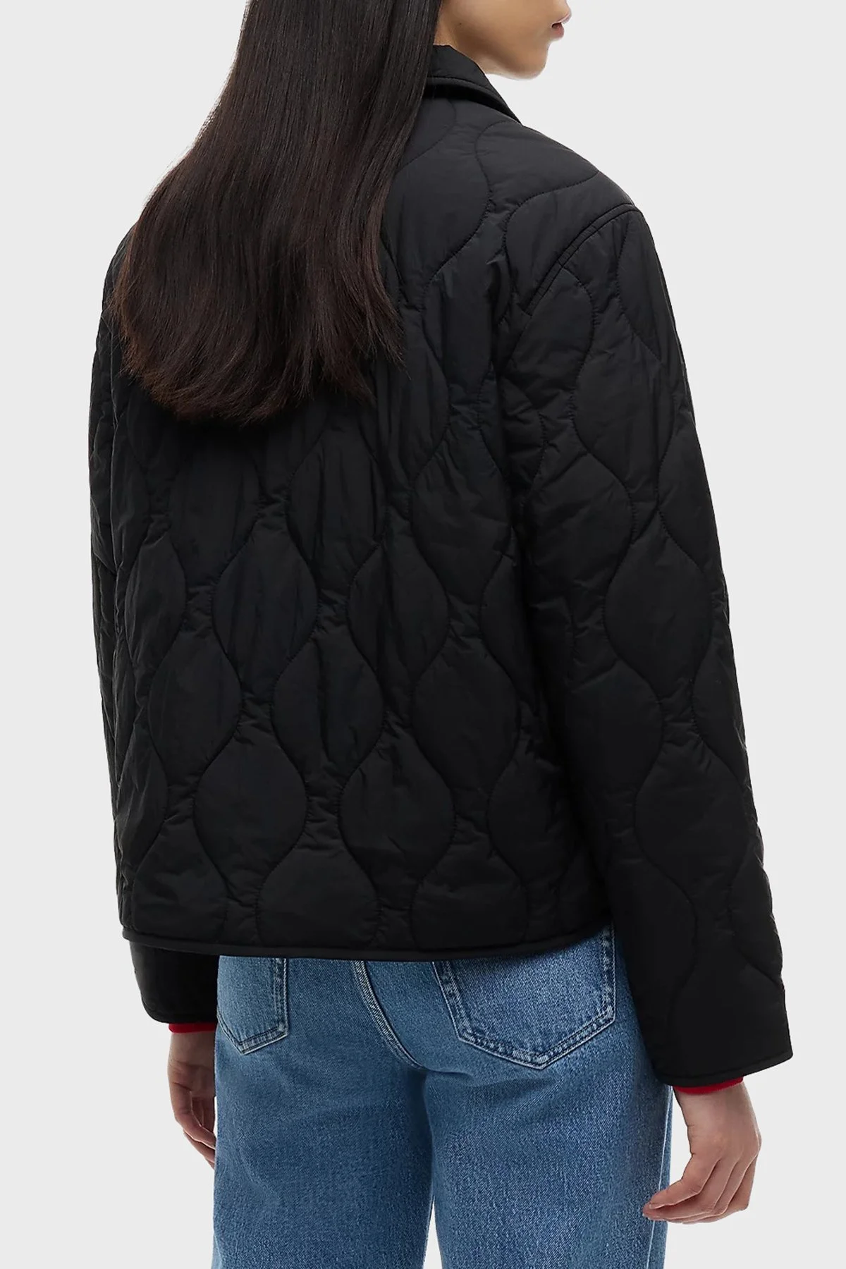Tommy Jeans Su İtici Kapitoneli Klasik Yaka Kadın Mont DW0DW22909 BDS Siyah - 3