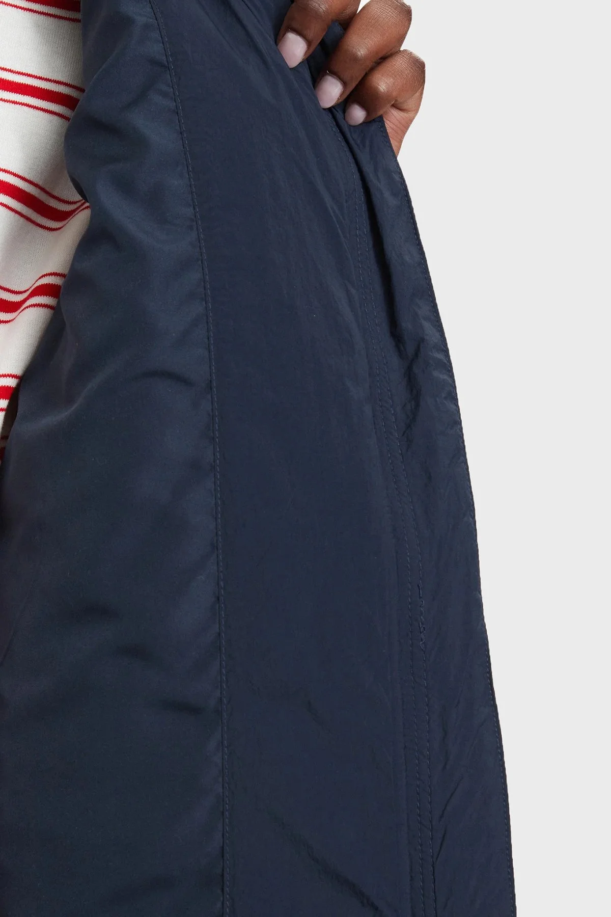 Tommy Jeans Su İtici Kapitoneli Klasik Yaka Kadın Mont DW0DW22909 C1G Lacivert - 6
