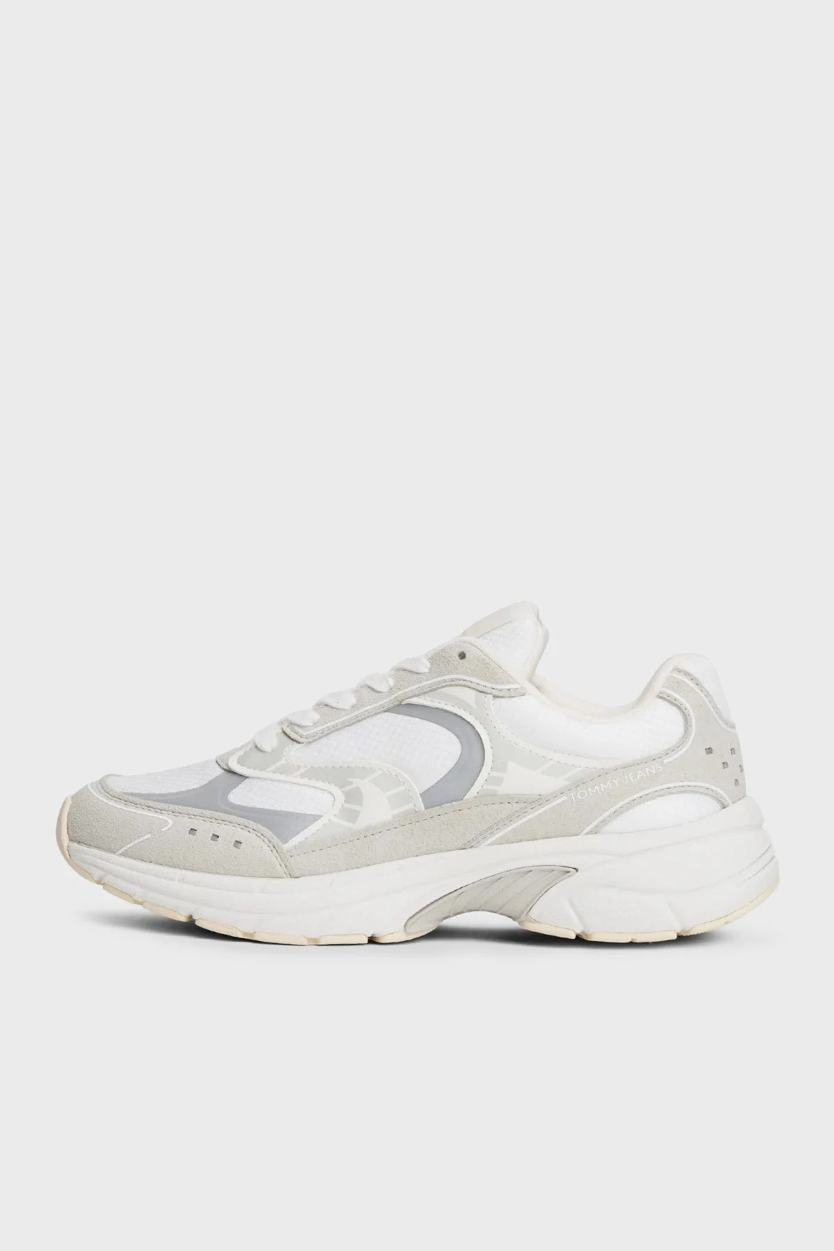 Tommy Jeans Süet Bağcıklı Sneaker Bayan Ayakkabı EN0EN02856 YBL BEYAZ - 2