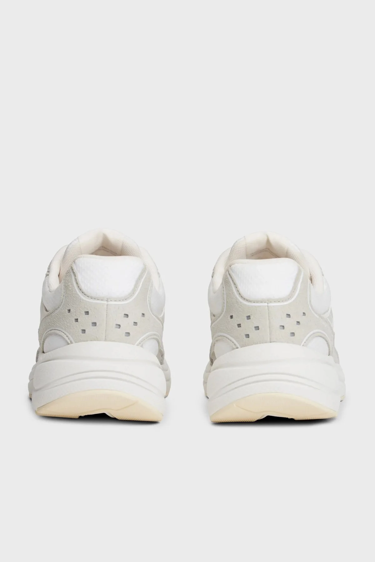 Tommy Jeans Süet Bağcıklı Sneaker Bayan Ayakkabı EN0EN02856 YBL BEYAZ - 5