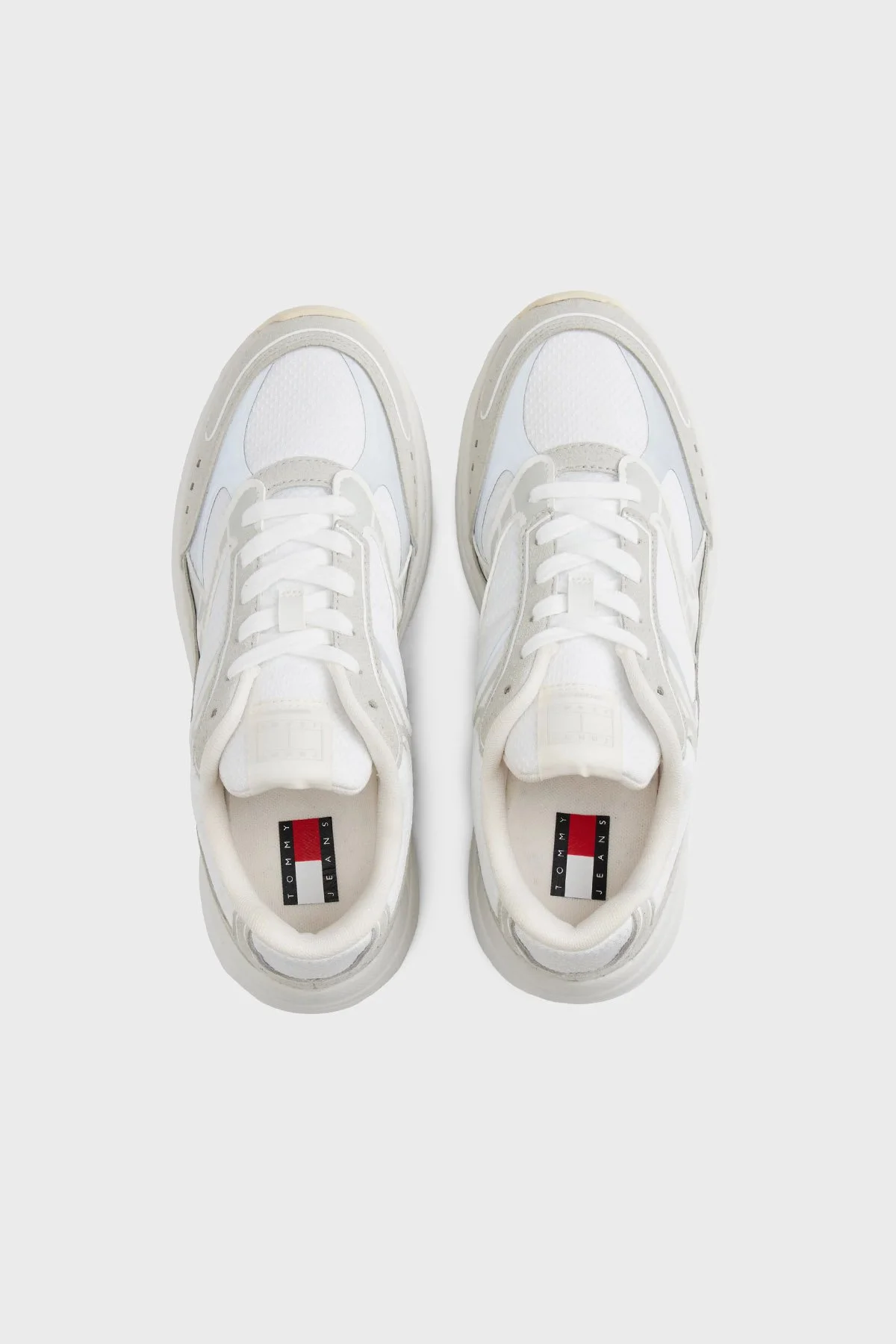 Tommy Jeans Süet Bağcıklı Sneaker Bayan Ayakkabı EN0EN02856 YBL BEYAZ - 6