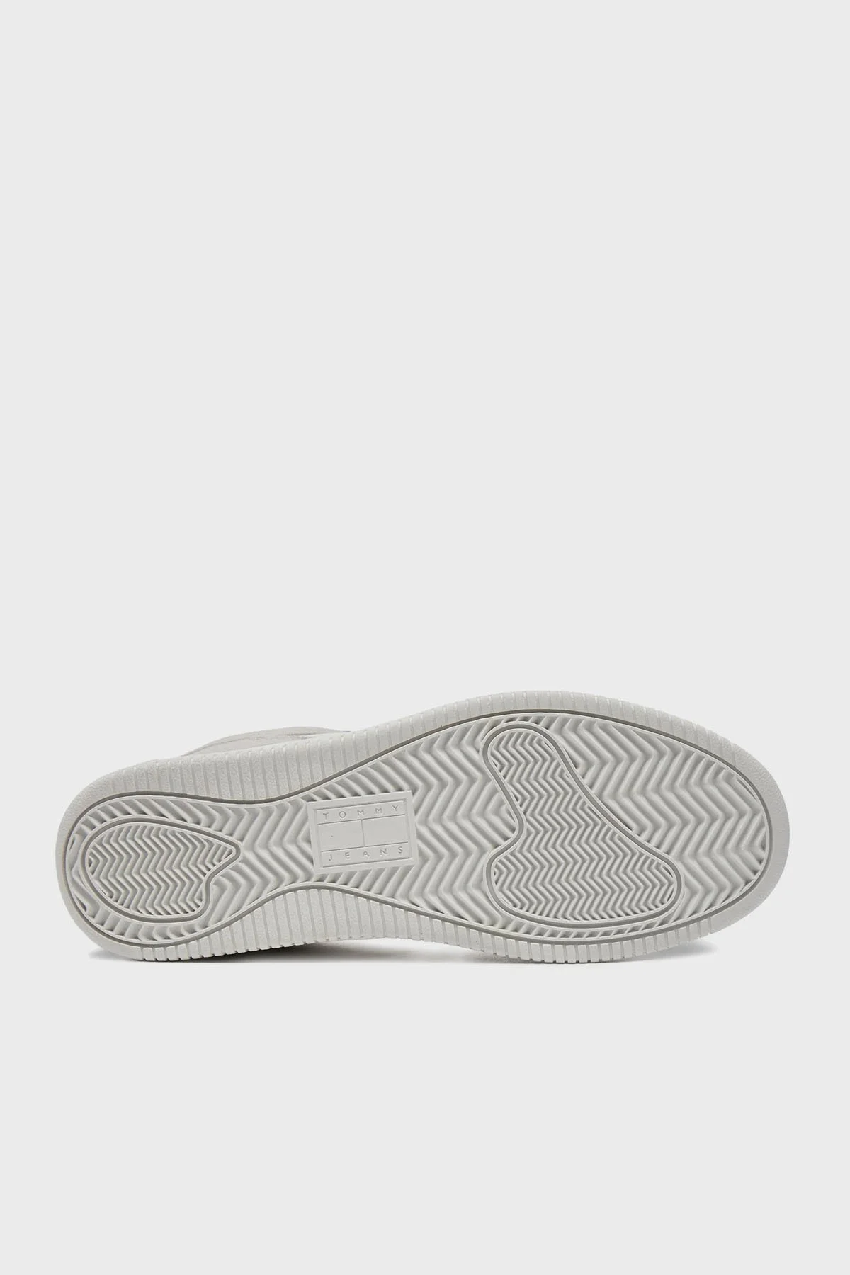 Tommy Jeans Süet Deri Sneaker Bayan Ayakkabı EN0EN02653 P06 BEYAZ-GRİ - 4