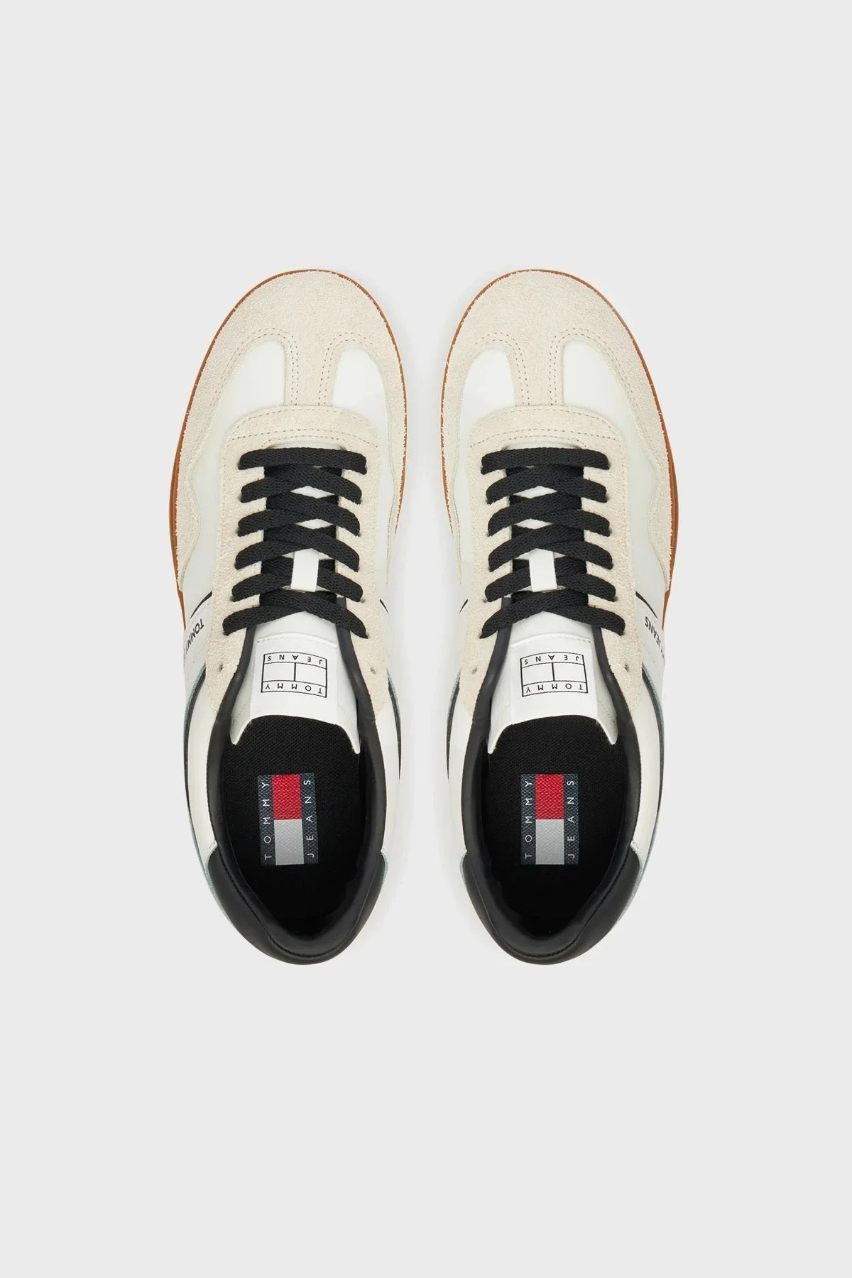 Tommy Jeans Süet Detaylı Logolu Sneaker Erkek Ayakkabı EM0EM01587 TCR EKRU - 9