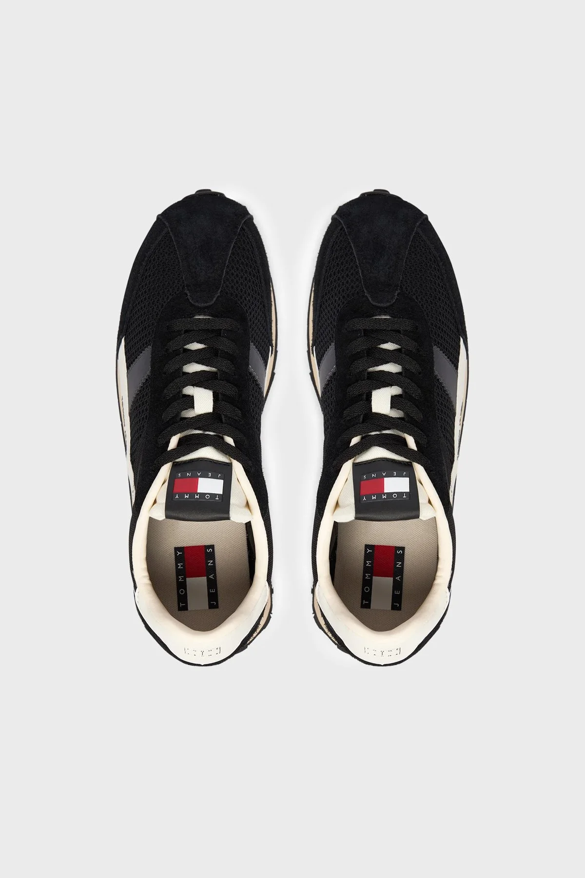 Tommy Jeans Süet Detaylı Sneaker Erkek Ayakkabı EM0EM01715 BDS SİYAH - 3