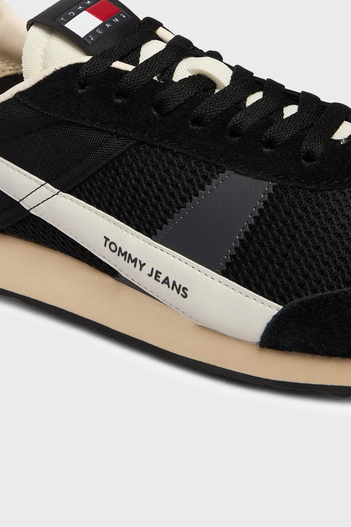 Tommy Jeans Süet Detaylı Sneaker Erkek Ayakkabı EM0EM01715 BDS SİYAH - 6