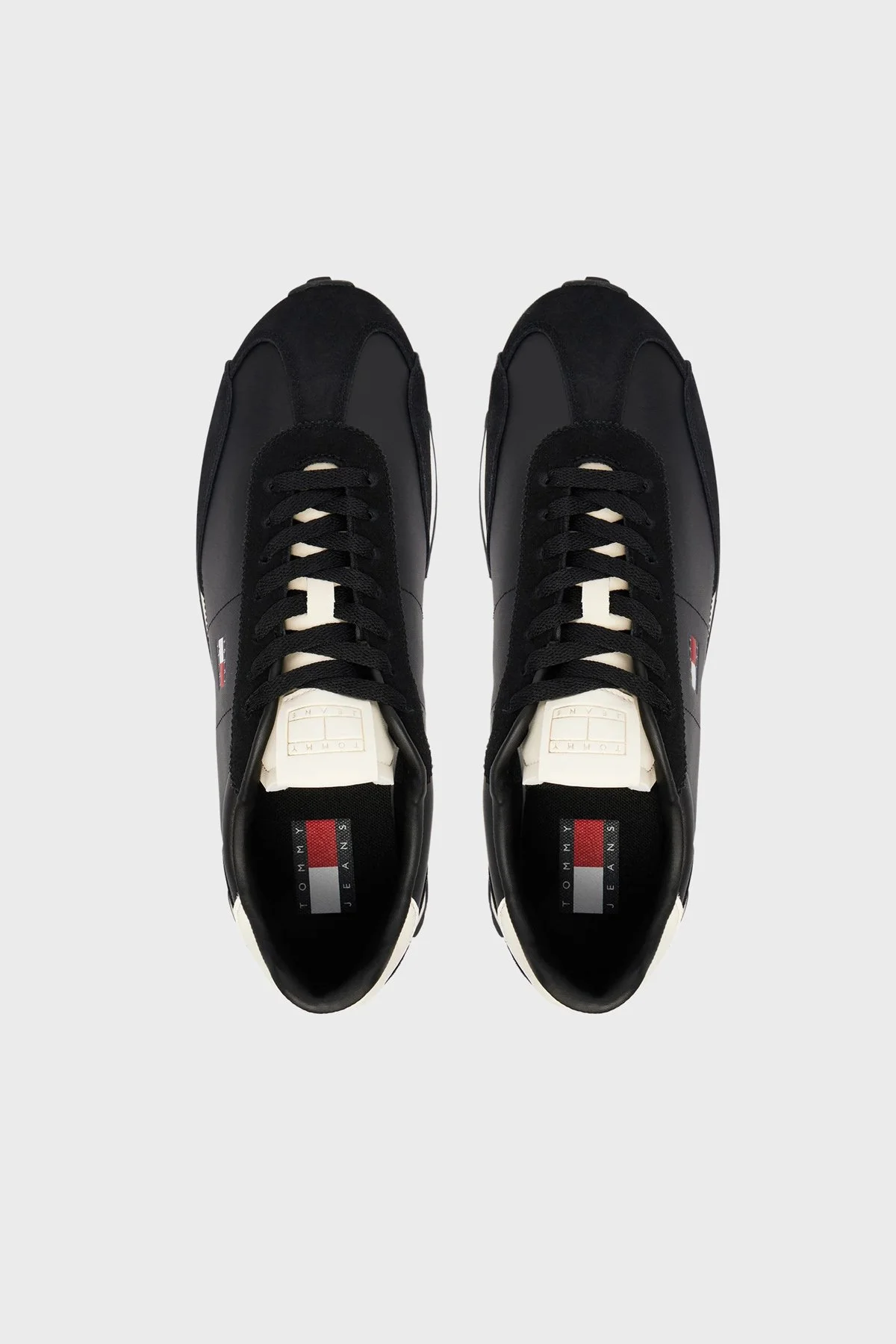 Tommy Jeans Süet Detaylı Sneaker Erkek Ayakkabı EM0EM01763 BDS Siyah - 3