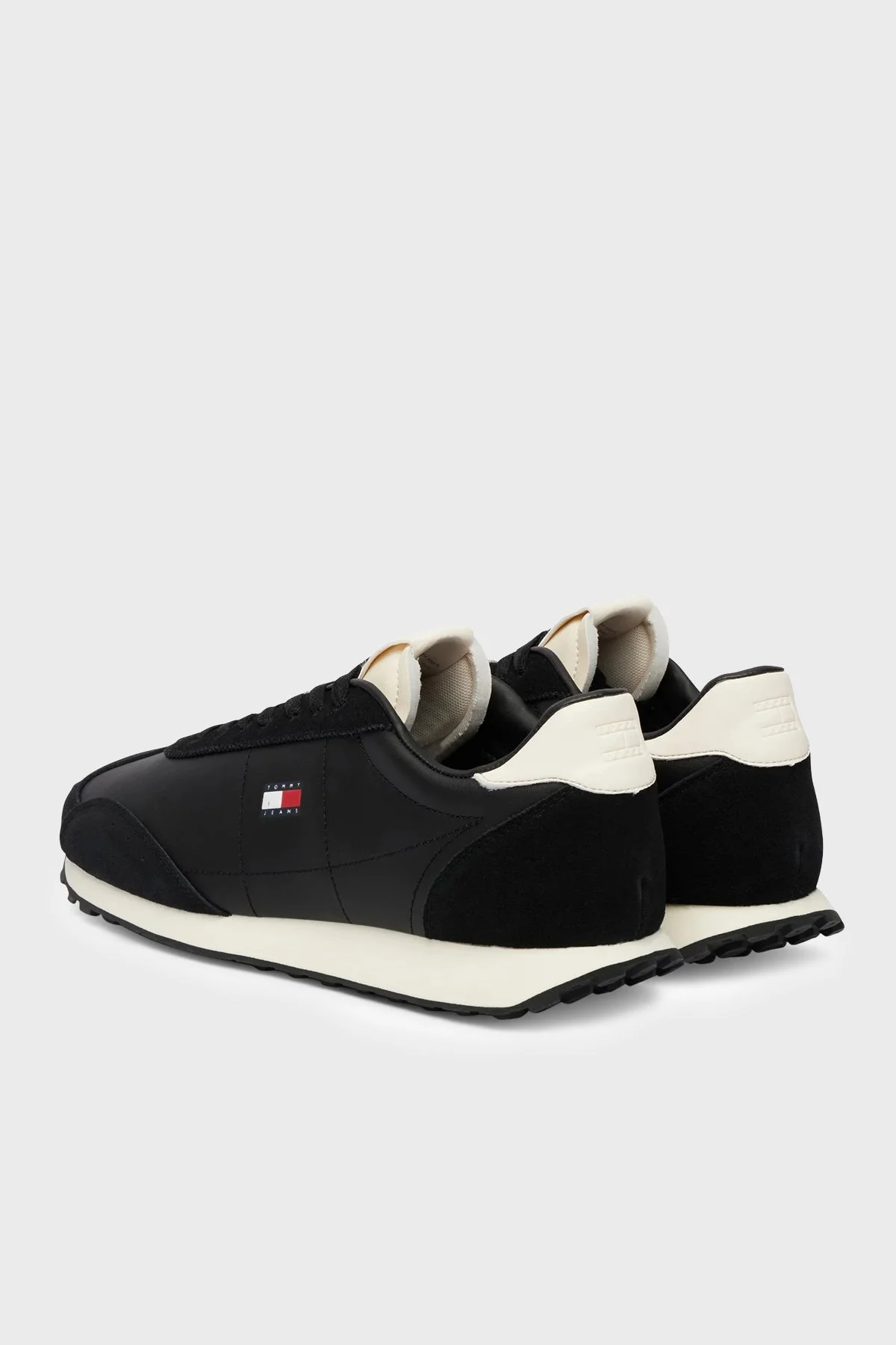 Tommy Jeans Süet Detaylı Sneaker Erkek Ayakkabı EM0EM01763 BDS Siyah - 5