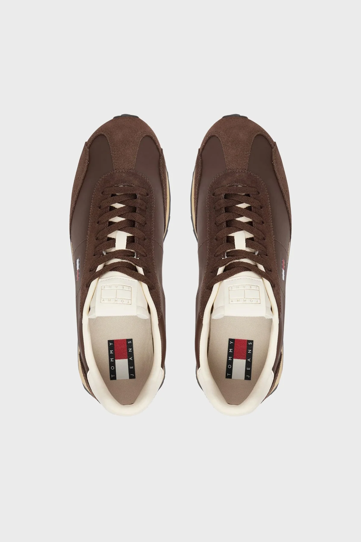 Tommy Jeans Süet Detaylı Sneaker Erkek Ayakkabı EM0EM01763 GV0 Kahve - 3