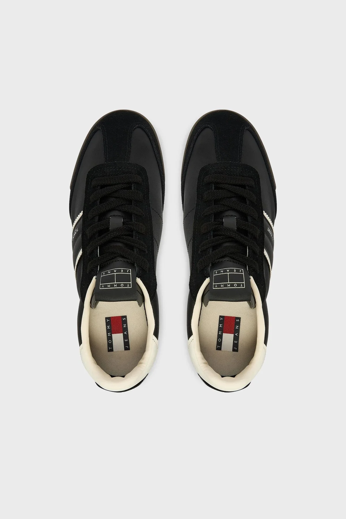 Tommy Jeans Süet Logolu Sneaker Kadın Ayakkabı EN0EN03001 BDS SİYAH - 3
