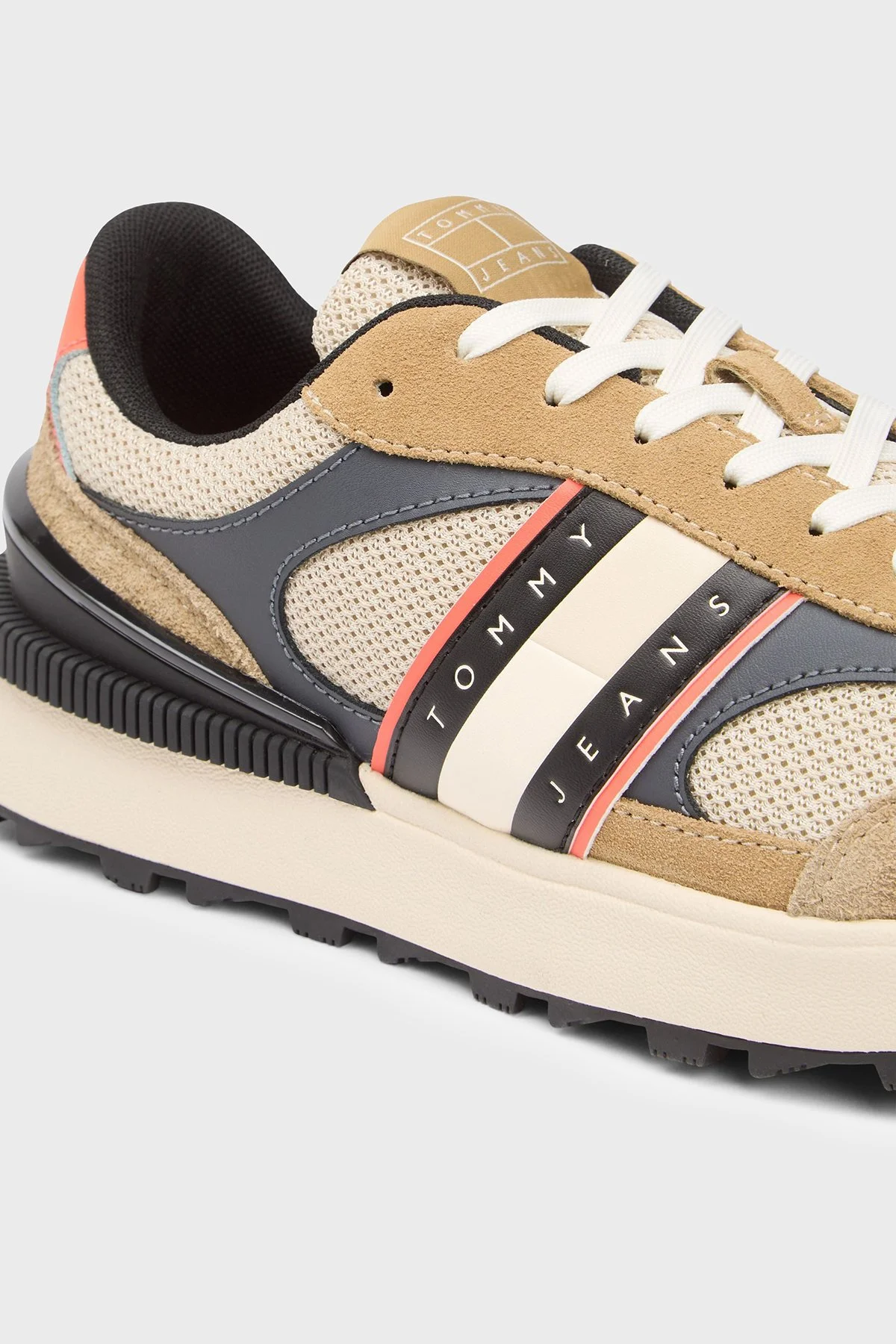 Tommy Jeans Süet Logolu Sneaker Erkek Ayakkabı EM0EM01537 AEN VİZON - 5