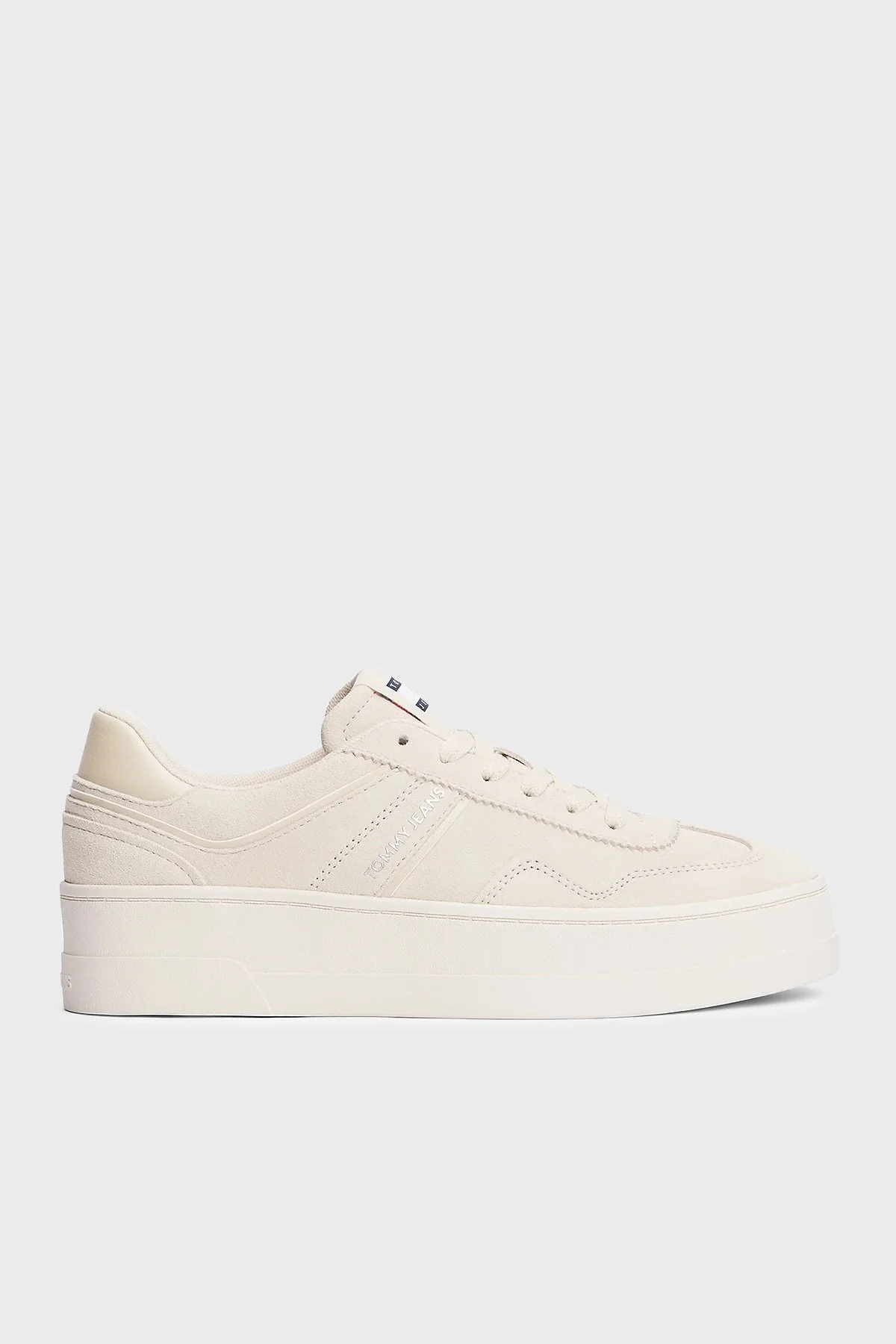 Tommy Jeans Süet Sneaker Bayan Ayakkabı EN0EN02676 ACG BEJ - 1