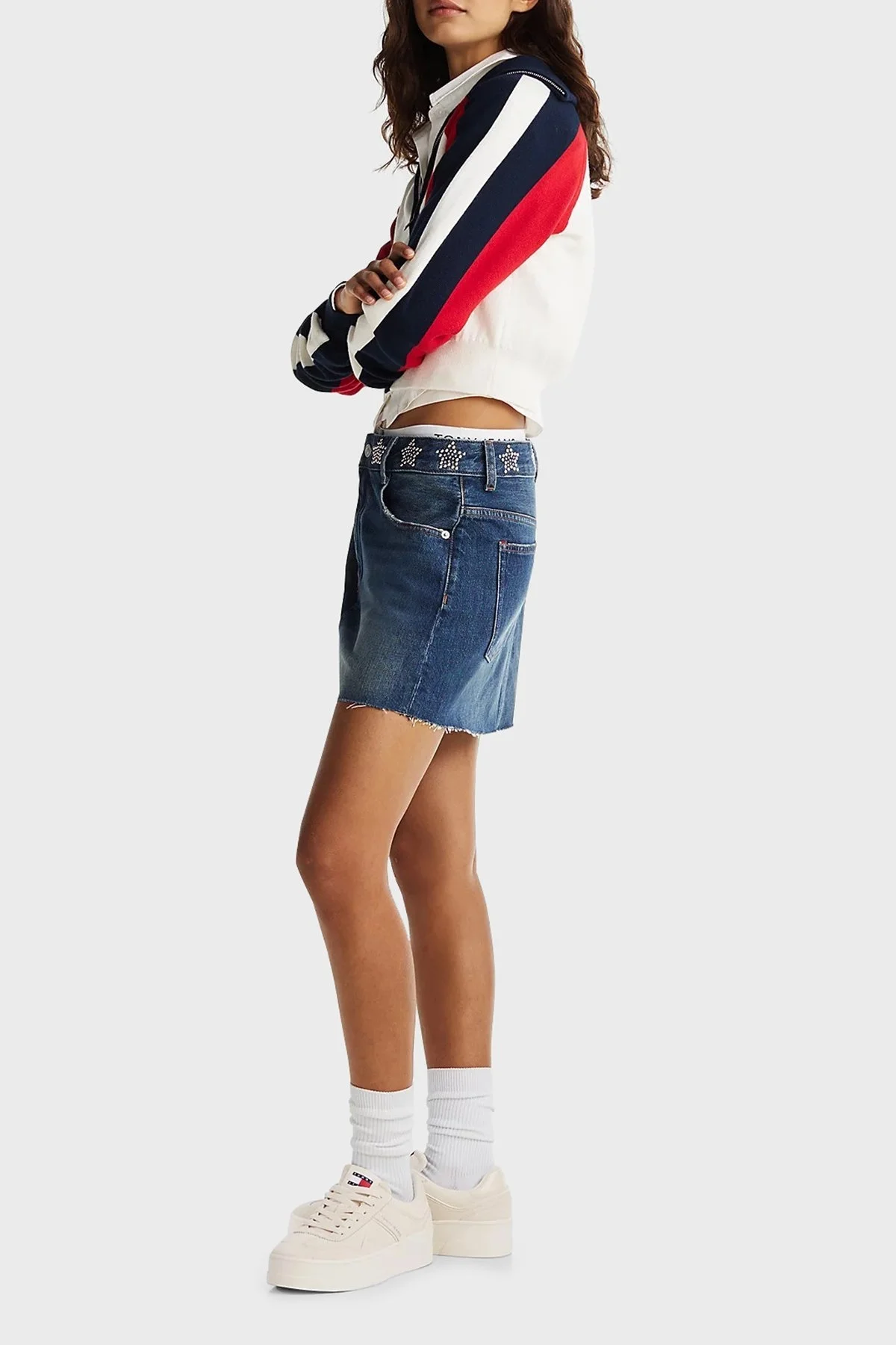 Tommy Jeans Süet Sneaker Bayan Ayakkabı EN0EN02676 ACG BEJ - 3