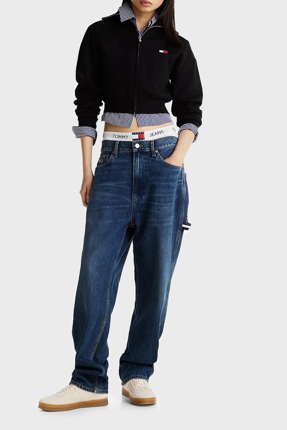 Tommy Jeans Süet Sneaker Bayan Ayakkabı EN0EN02696 ACG BEJ - 9