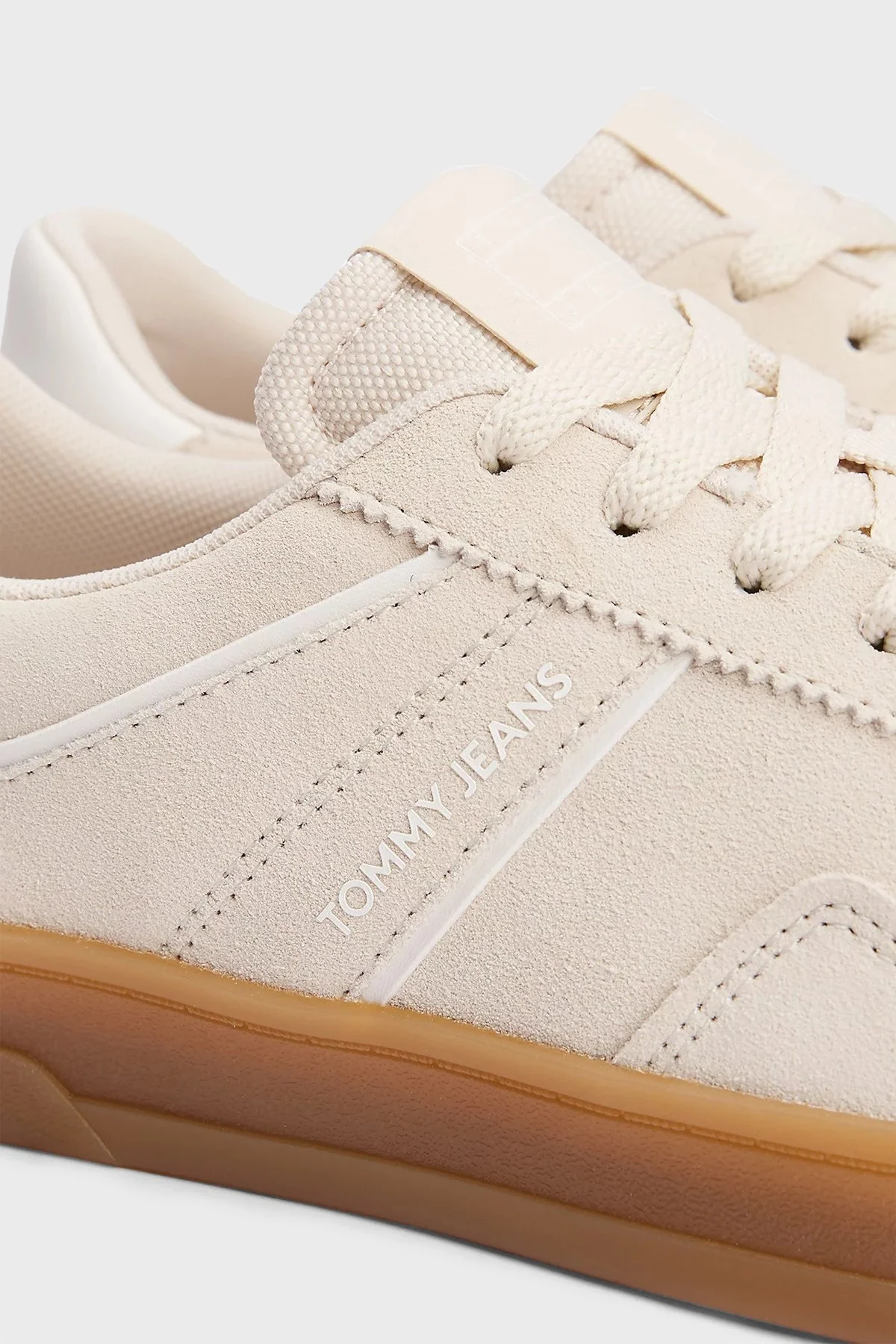 Tommy Jeans Süet Sneaker Bayan Ayakkabı EN0EN02696 ACG BEJ - 13