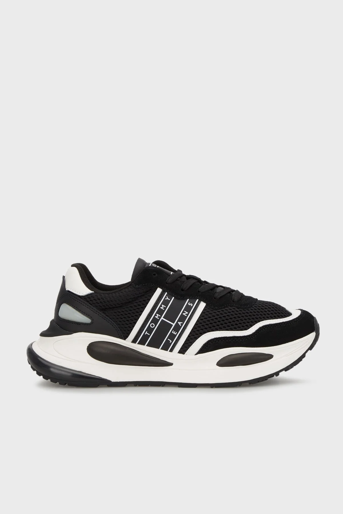 Tommy Jeans Süet Sneaker Erkek Ayakkabı EM0EM01290 BDS SİYAH - 1