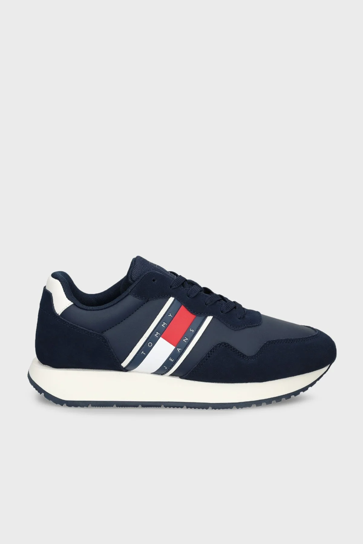 Tommy Jeans Süet Sneaker Erkek Ayakkabı EM0EM01316 C1G LACİVERT - 1