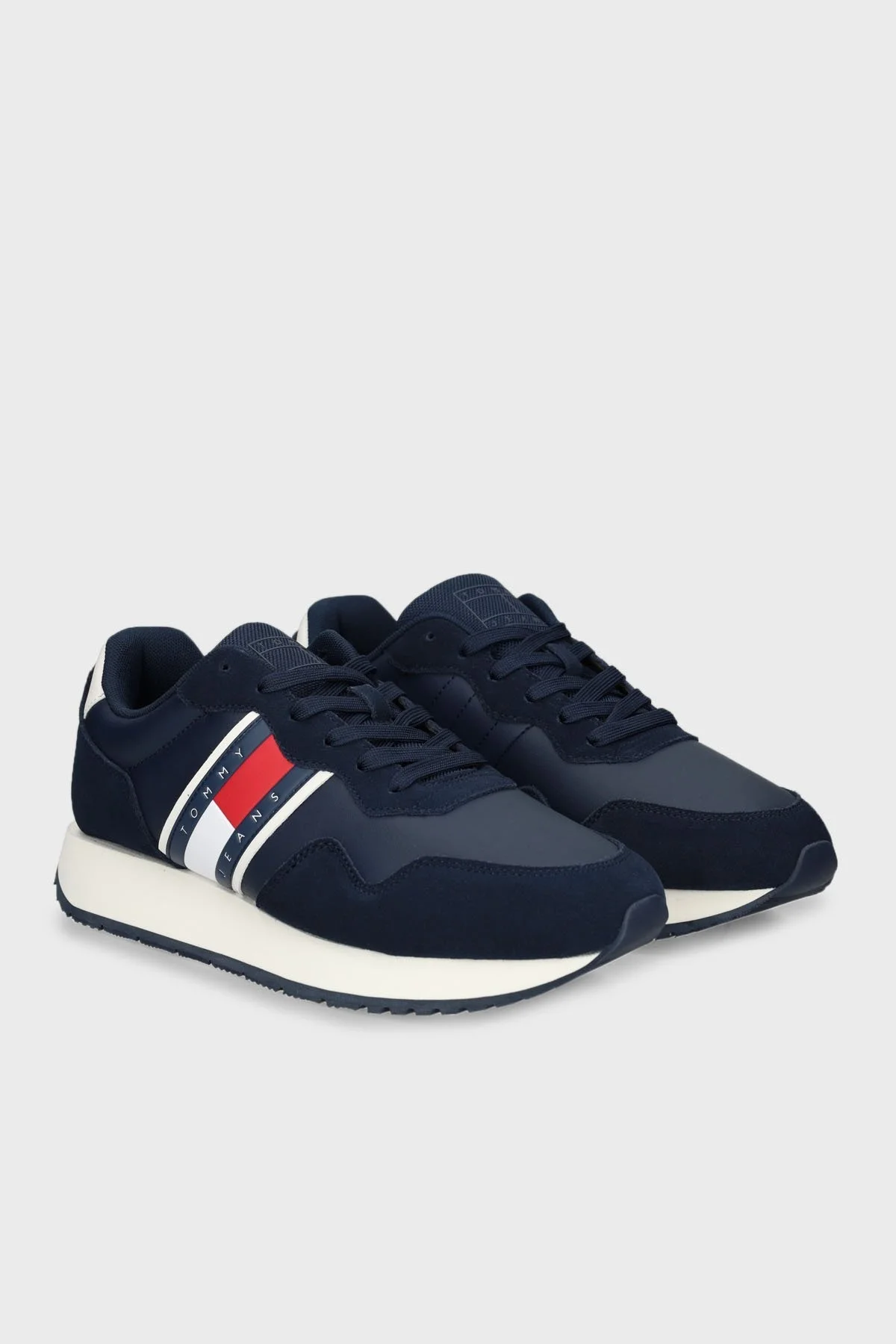 Tommy Jeans Süet Sneaker Erkek Ayakkabı EM0EM01316 C1G LACİVERT - 6
