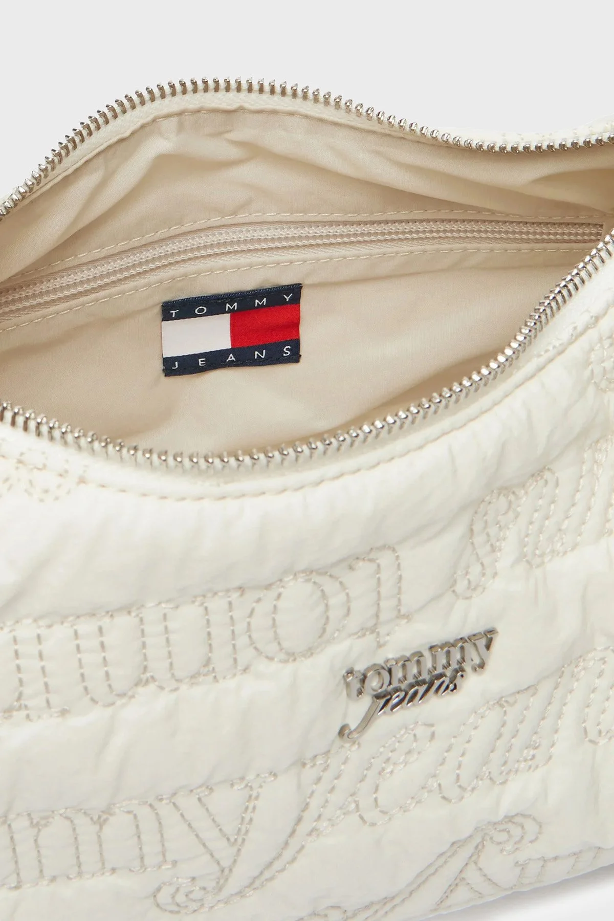 Tommy Jeans Tamamı Logolu Omuz Askılı Kadın Çanta AW0AW18467 TCR EKRU - 5
