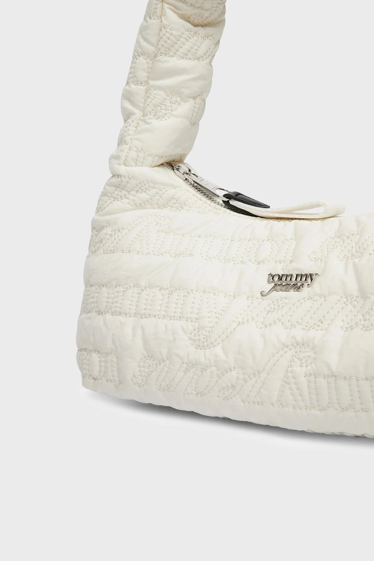 Tommy Jeans Tamamı Logolu Omuz Askılı Kadın Çanta AW0AW18467 TCR EKRU - 6