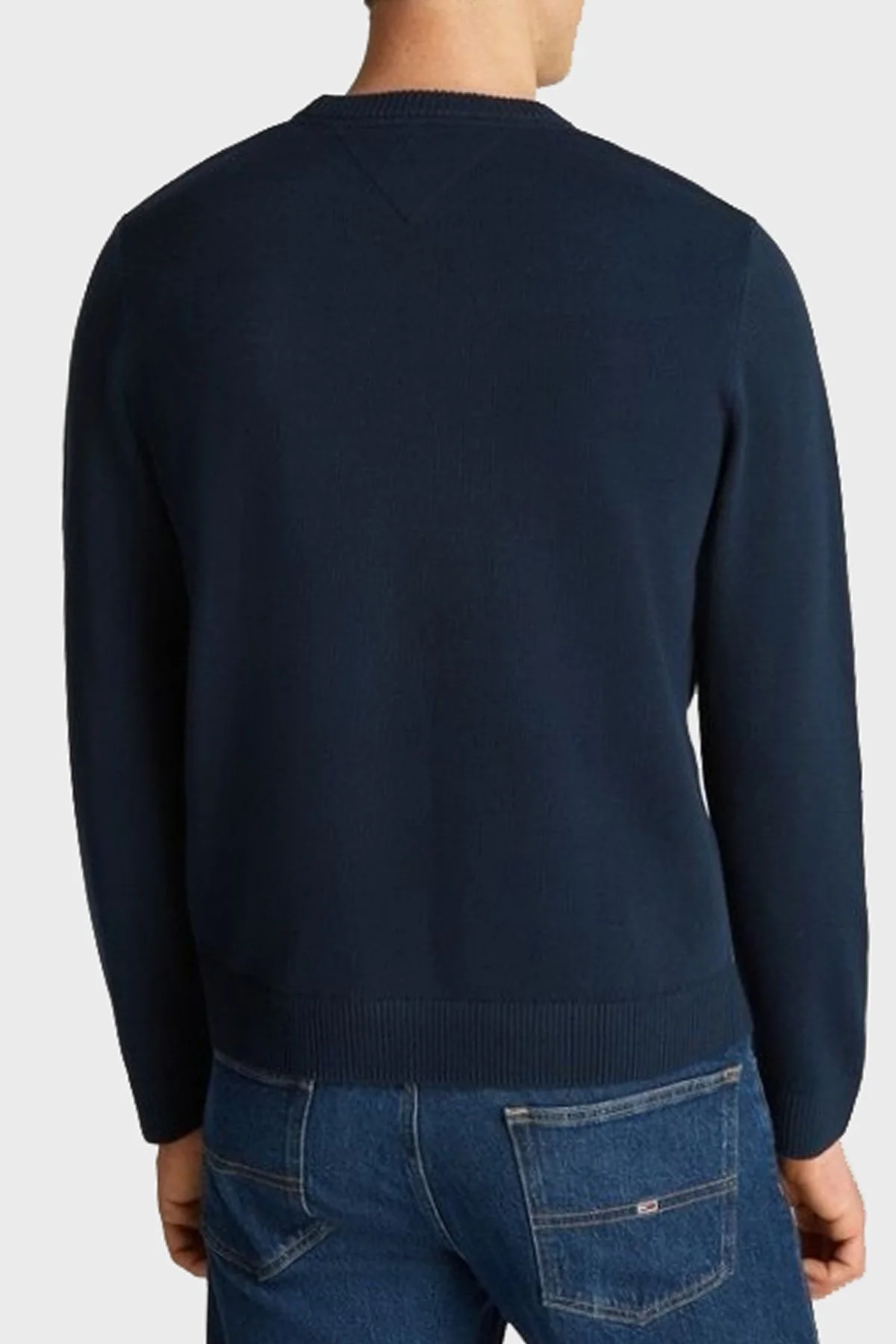 Tommy Jeans Yün Karışımlı Regular Fit Bisiklet Yaka Erkek Kazak DM0DM20299 C1G LACİVERT - 3