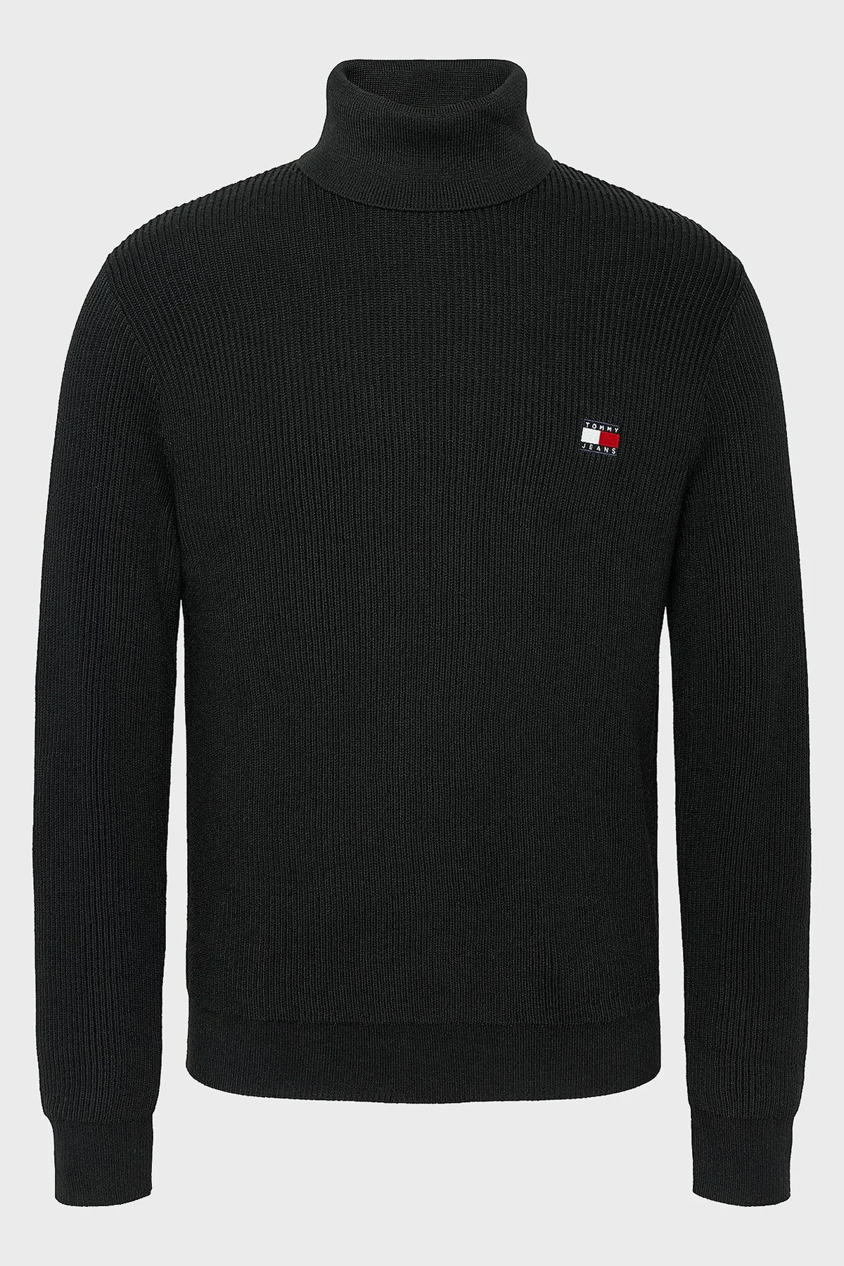 Tommy Jeans Yünlü Slim Fit Balıkçı Yaka Erkek Kazak DM0DM19434 BDS SİYAH - 9