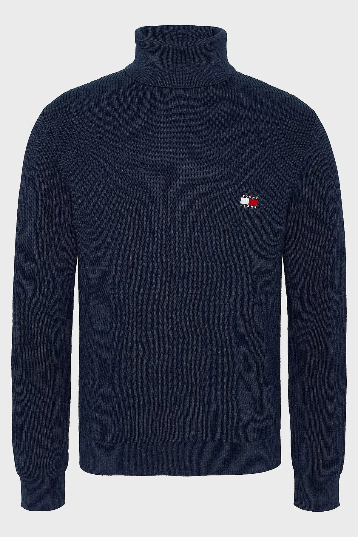 Tommy Jeans Yünlü Slim Fit Balıkçı Yaka Erkek Kazak DM0DM19434 C1G LACİVERT - 9