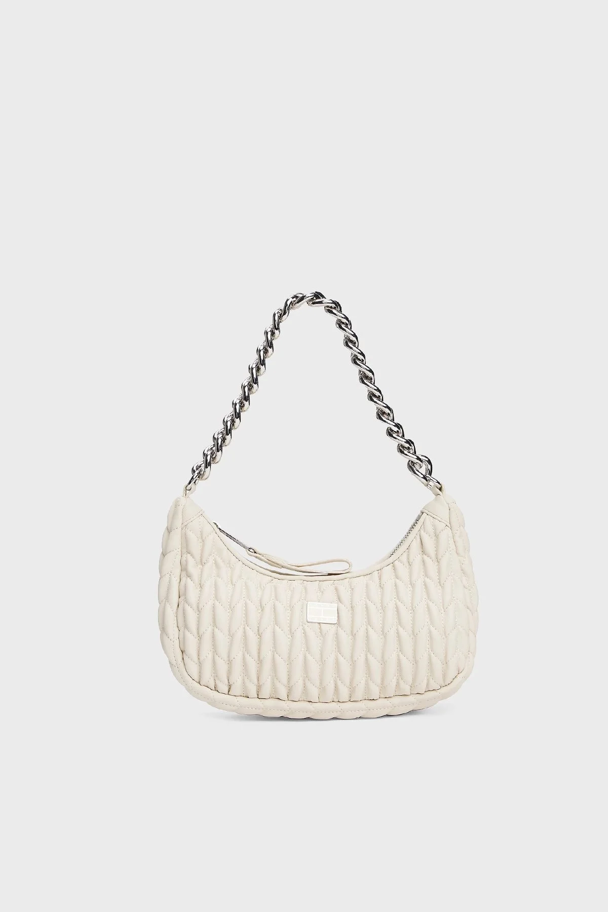 Tommy Jeans Zincir Omuz Askılı Kapitoneli Bayan Çanta AW0AW17302 ACG BEJ - 6