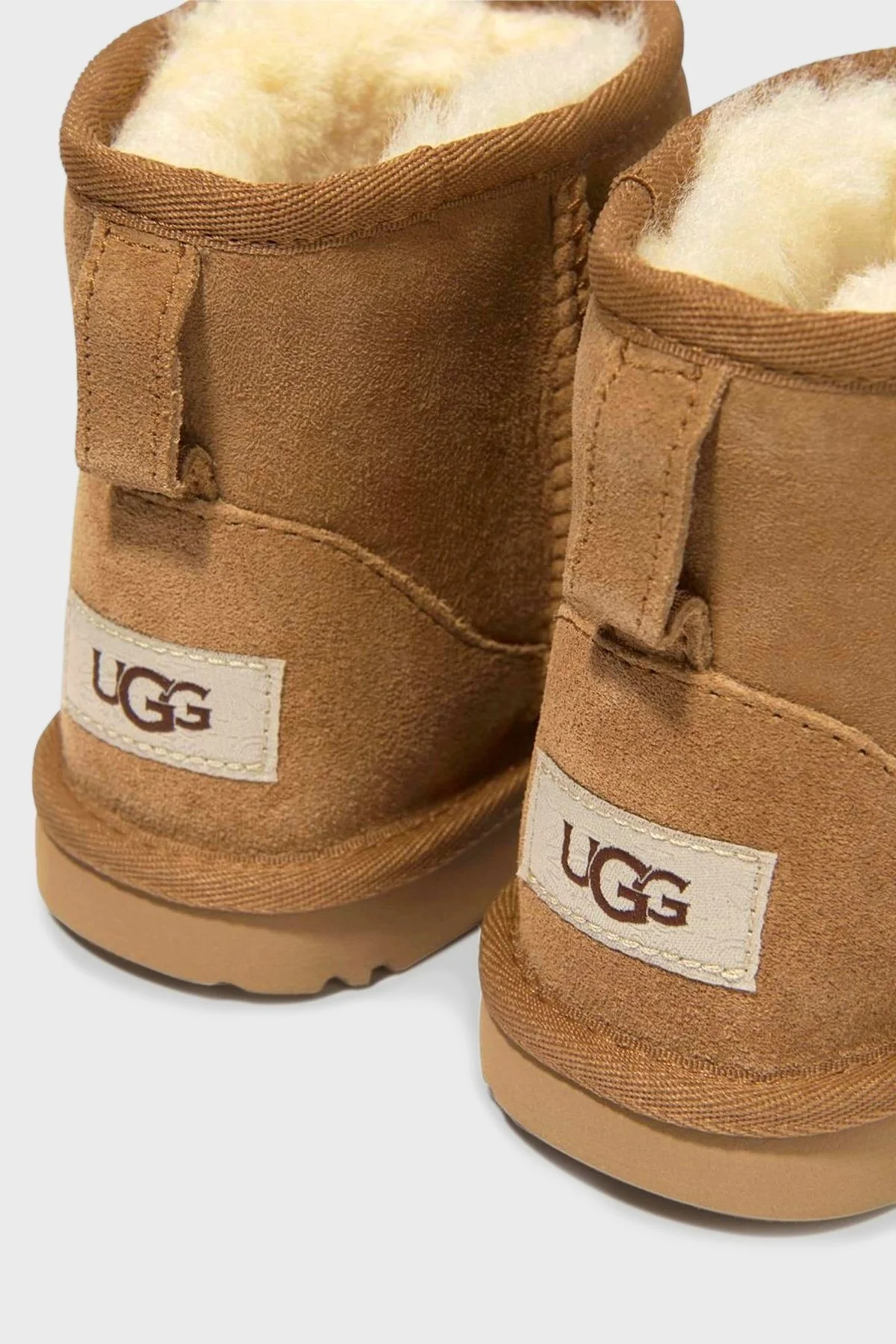Ugg Hakiki Deri Logolu Kürklü Bayan Bot 1017715B TABA - 3