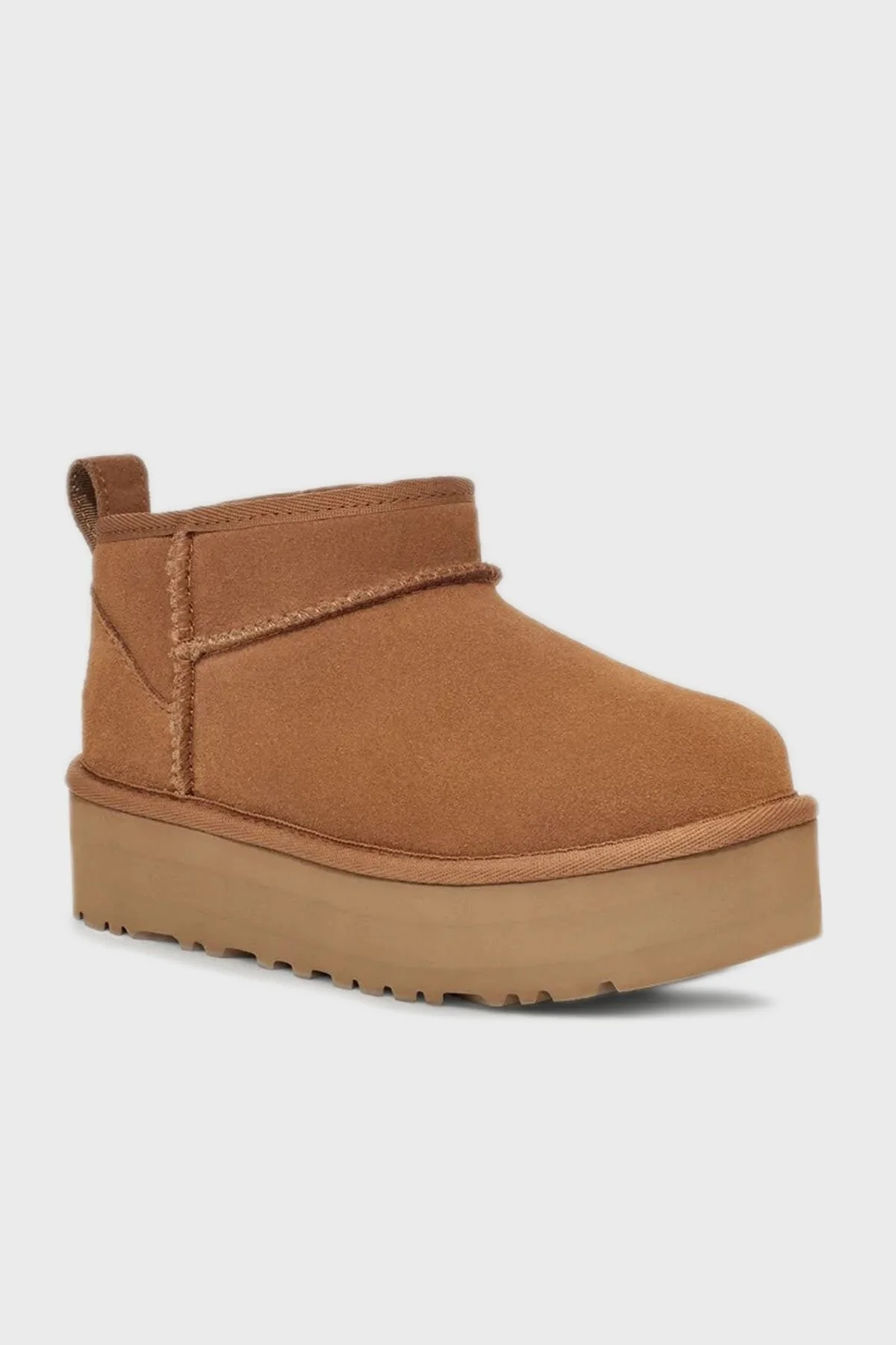 Ugg Hakiki Deri Logolu Kürklü Bayan Bot 1157791B TABA - 2