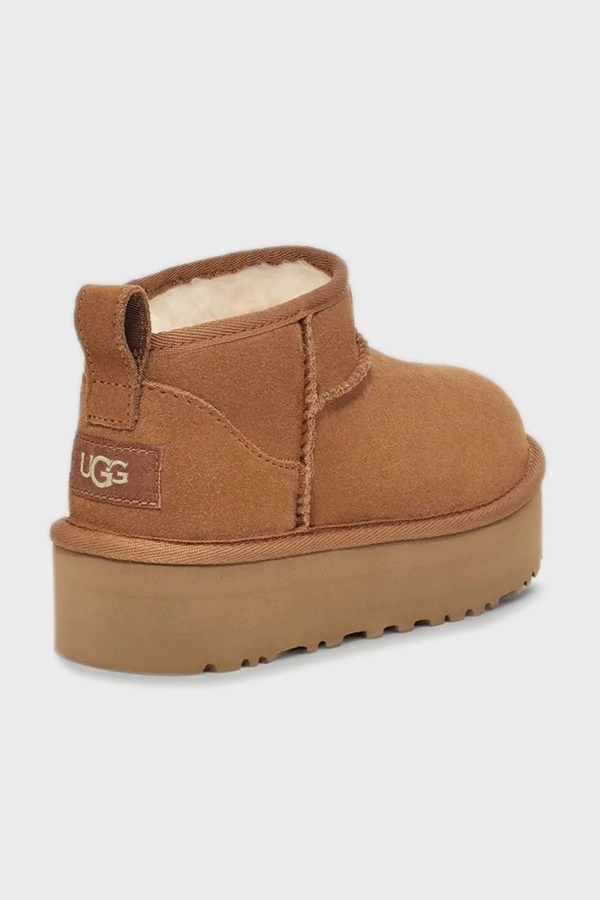 Ugg Hakiki Deri Logolu Kürklü Bayan Bot 1157791B TABA - 4