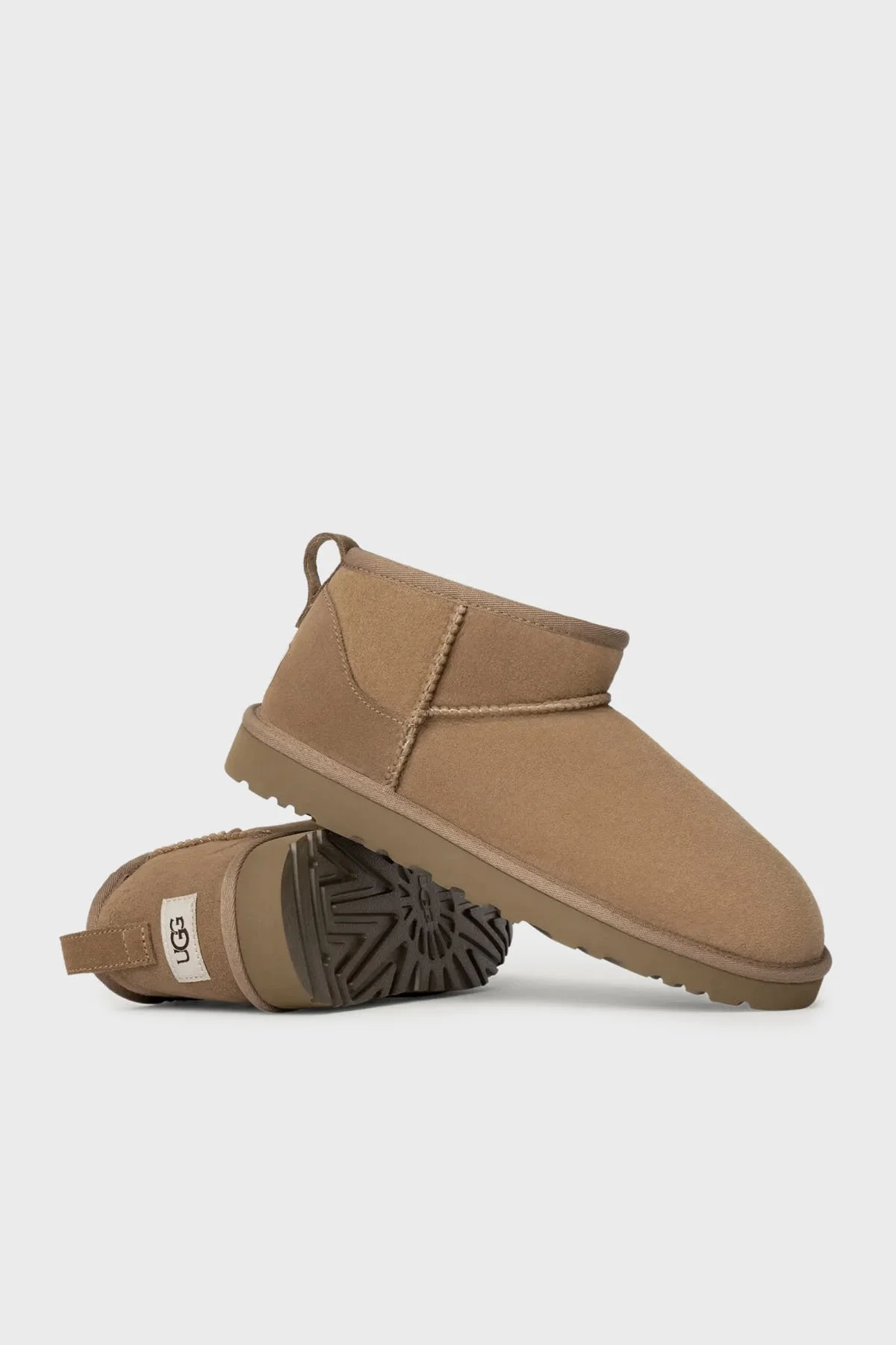 Ugg Hakiki Deri Yumuşak Tüylü Süet Kadın Bot 1137391 TABA - 4