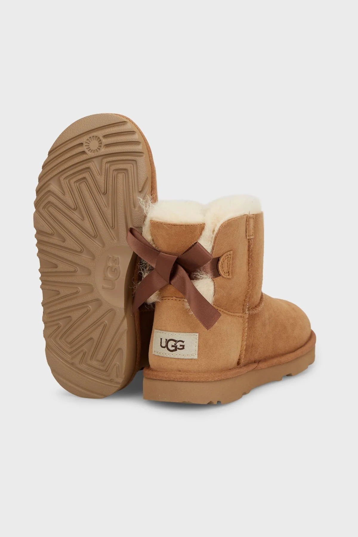 Ugg İç Kısmı Yumuşak Tüylü Fiyonklu Çocuk Bot 1017397K TABA - 4