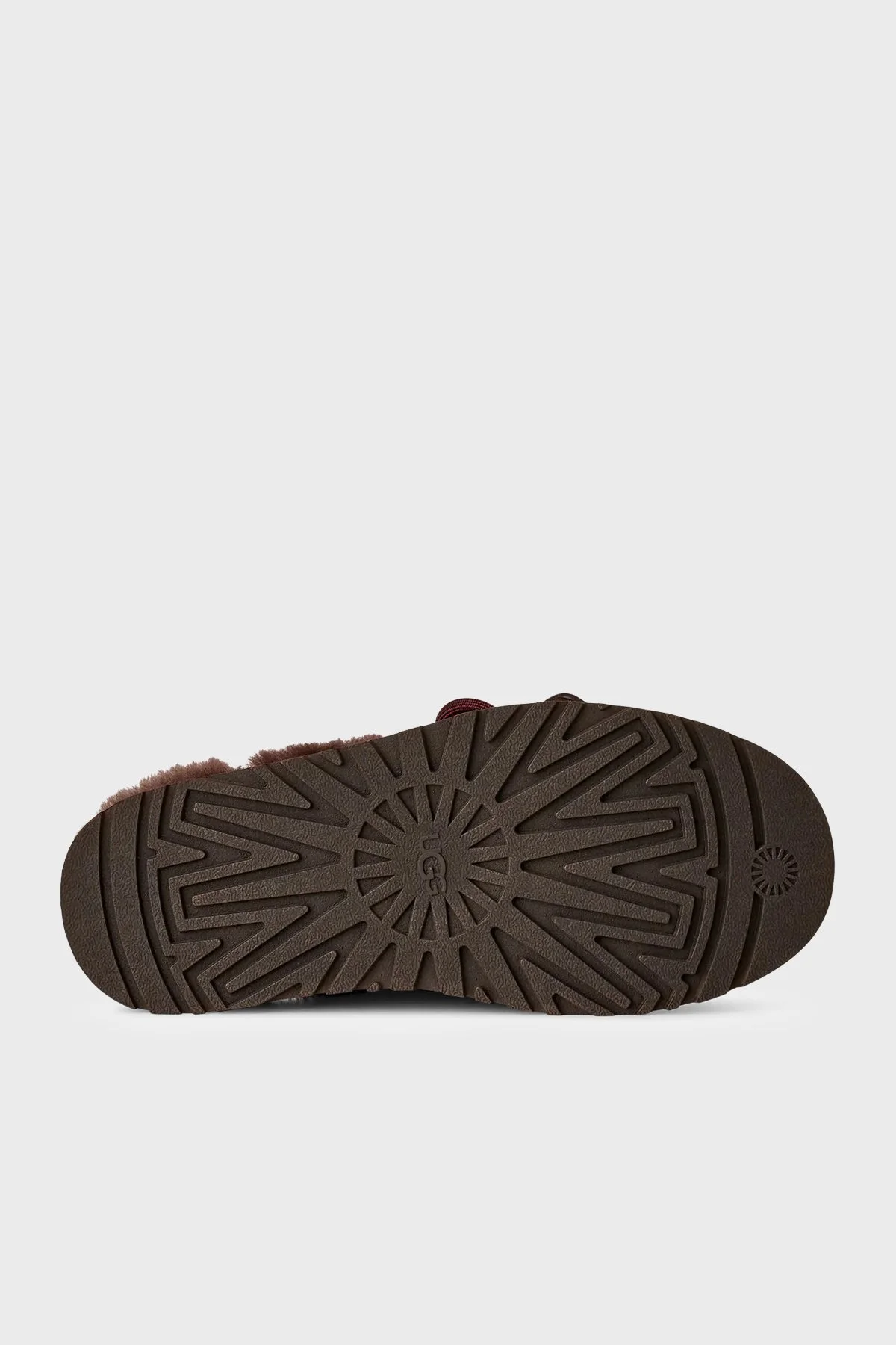 Ugg İçi Kürklü Kalın Tabanlı Süet Kadın Terlik 1180360 Kahve - 7