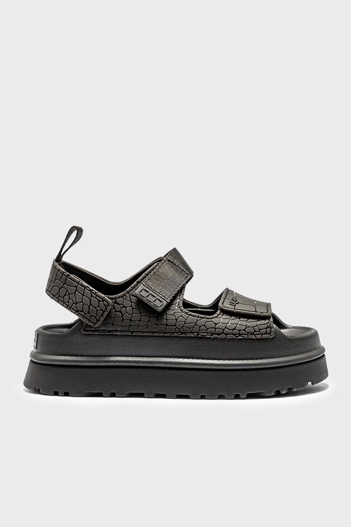 Ugg Kabartmalı Kalın Tabanlı Kadın Sandalet 1175311 ANTRASİT - 1