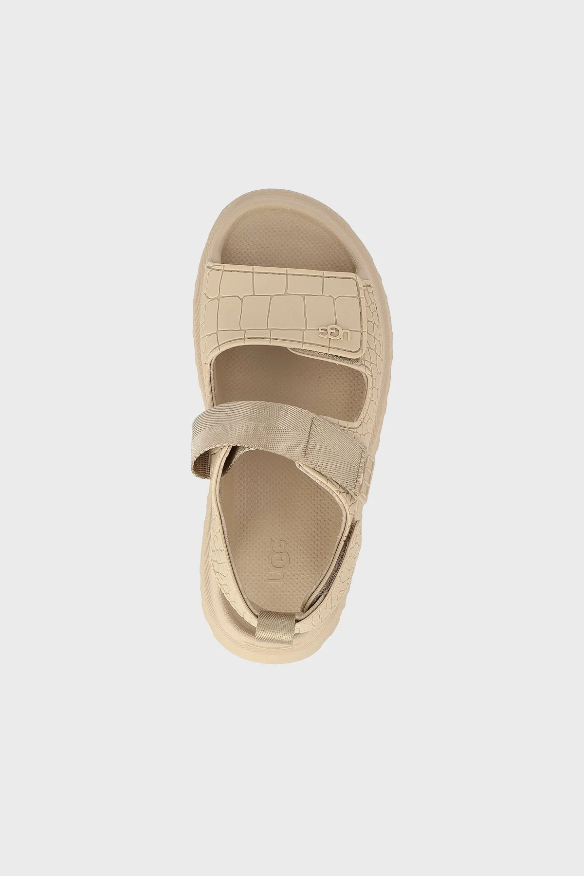 Ugg Kabartmalı Kalın Tabanlı Kadın Sandalet 1175311 KUM BEJİ - 3
